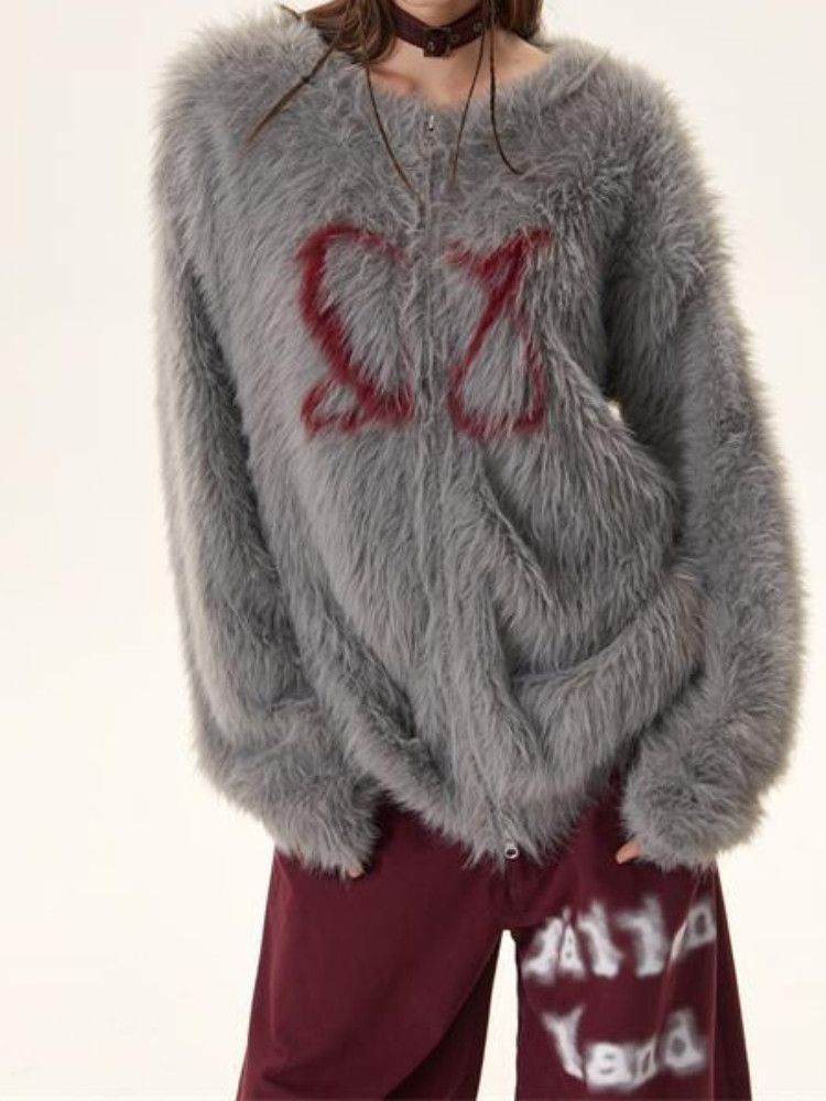 Japanese Brand × Vintage Fluffy Design Loose Street Cardigan Size S / US 4 / IT 40 - 3 Thumbnail