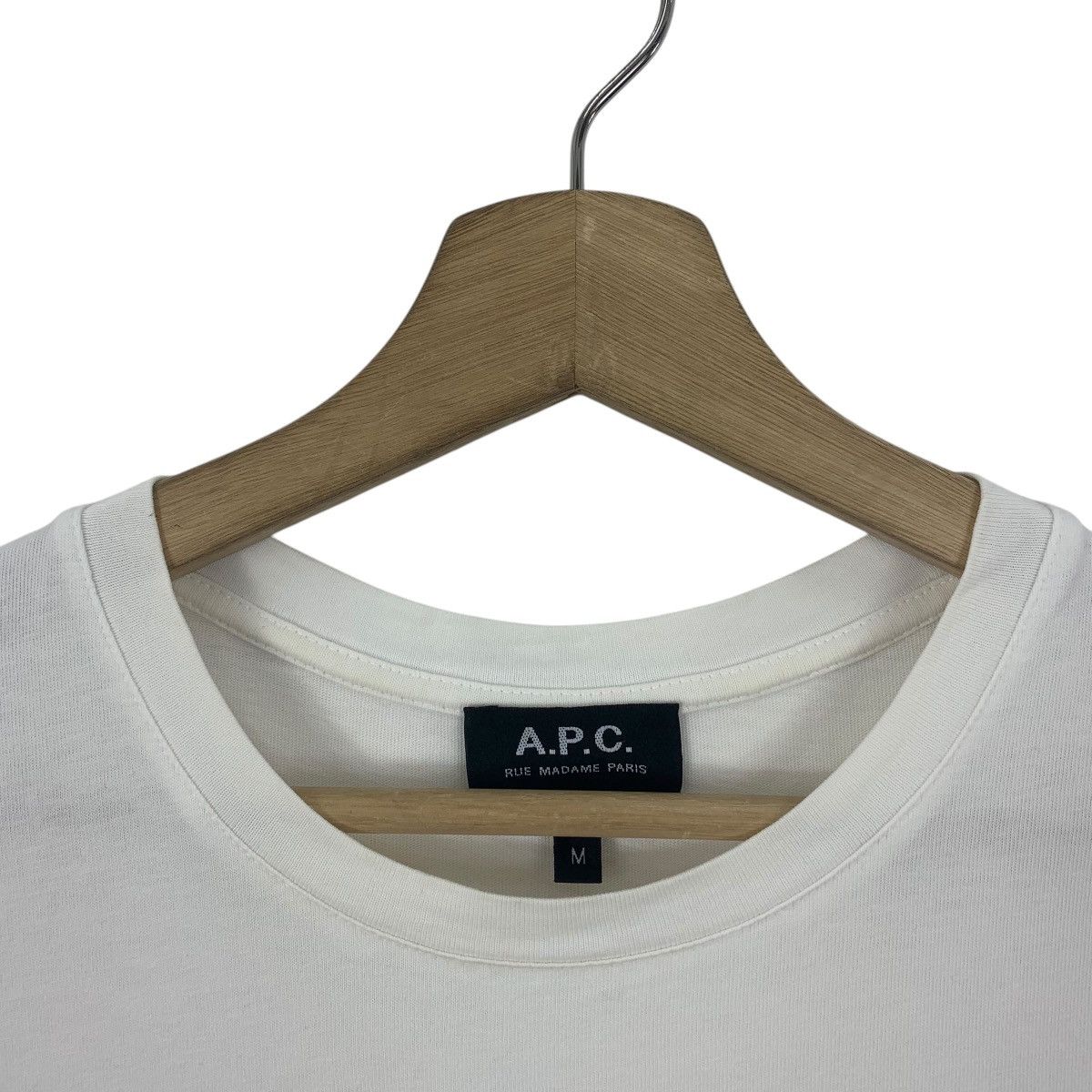A.P.C. × Japanese Brand APC Rue madame paris small spellout embroidery pocket tee Size US M / EU 48-50 / 2 - 5 Thumbnail