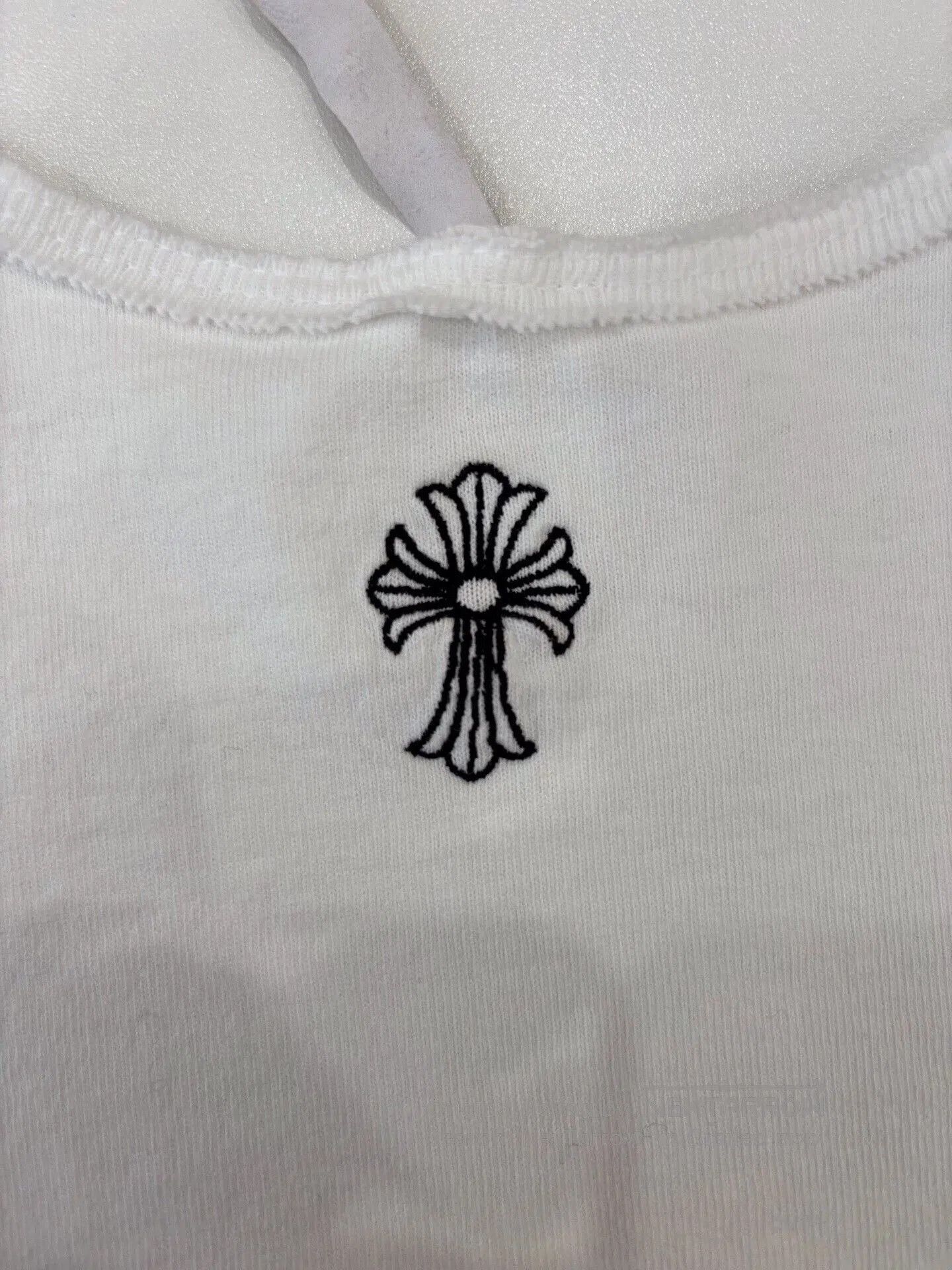 Chrome Hearts Chrome Hearts White Cross Embroidered Camisole. Size M / US 6-8 / IT 42-44 - 4 Thumbnail