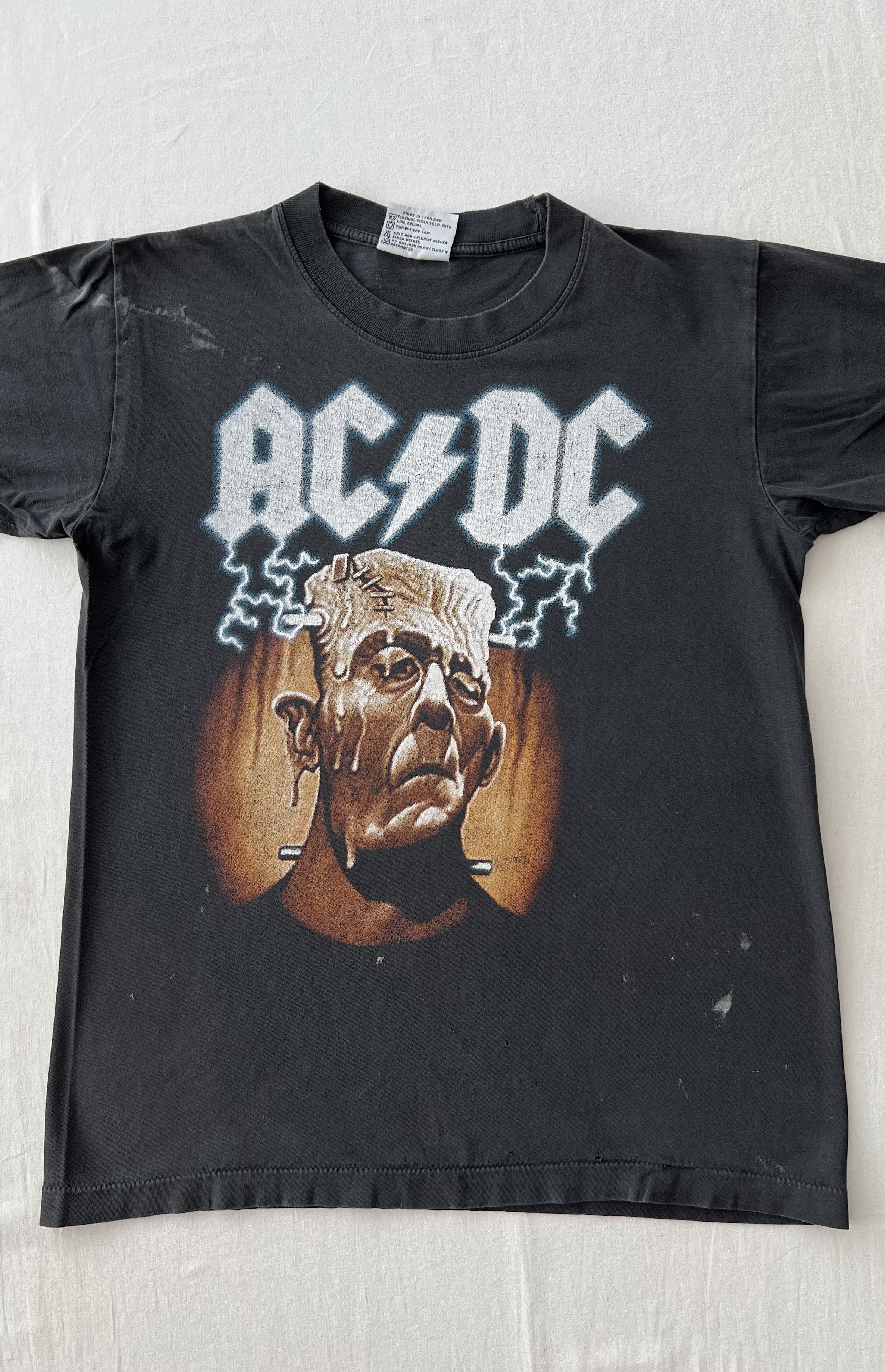 Band Tees Vintage 90s AC/DC Meltdown Frankenstein Lightning T-shirt Size US M / EU 48-50 / 2 - 5 Thumbnail