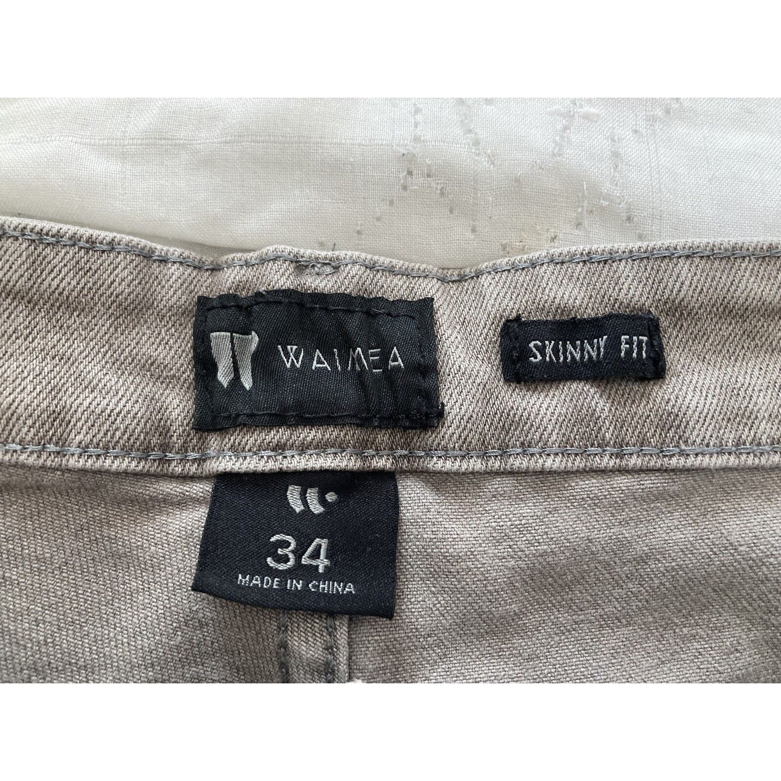 Waimea Waimea Paint Jeans Skinny Fit Pants 34W x 32L Men's Gray Size US 34 / EU 50 - 3 Thumbnail