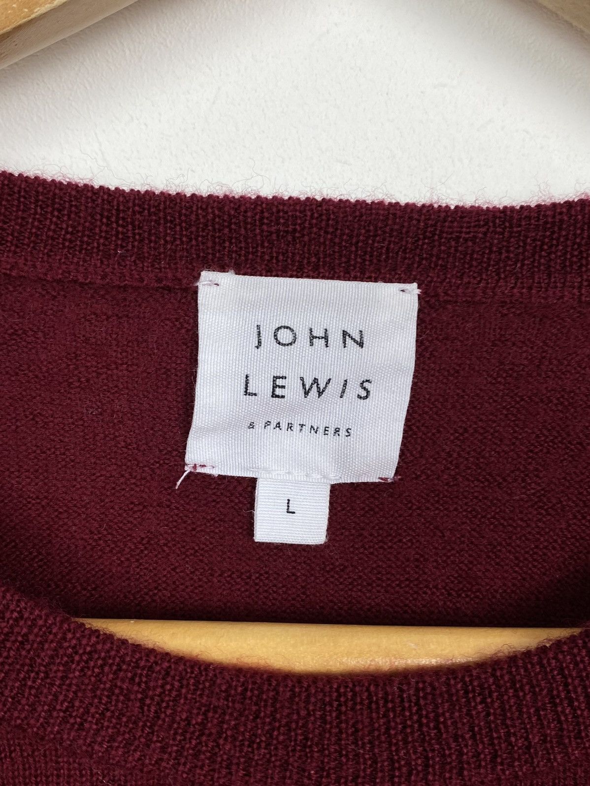 Wolford John Lewis 100% Merino Wool knit Jumper Sweater Size L Red Size US L / EU 52-54 / 3 - 3 Thumbnail