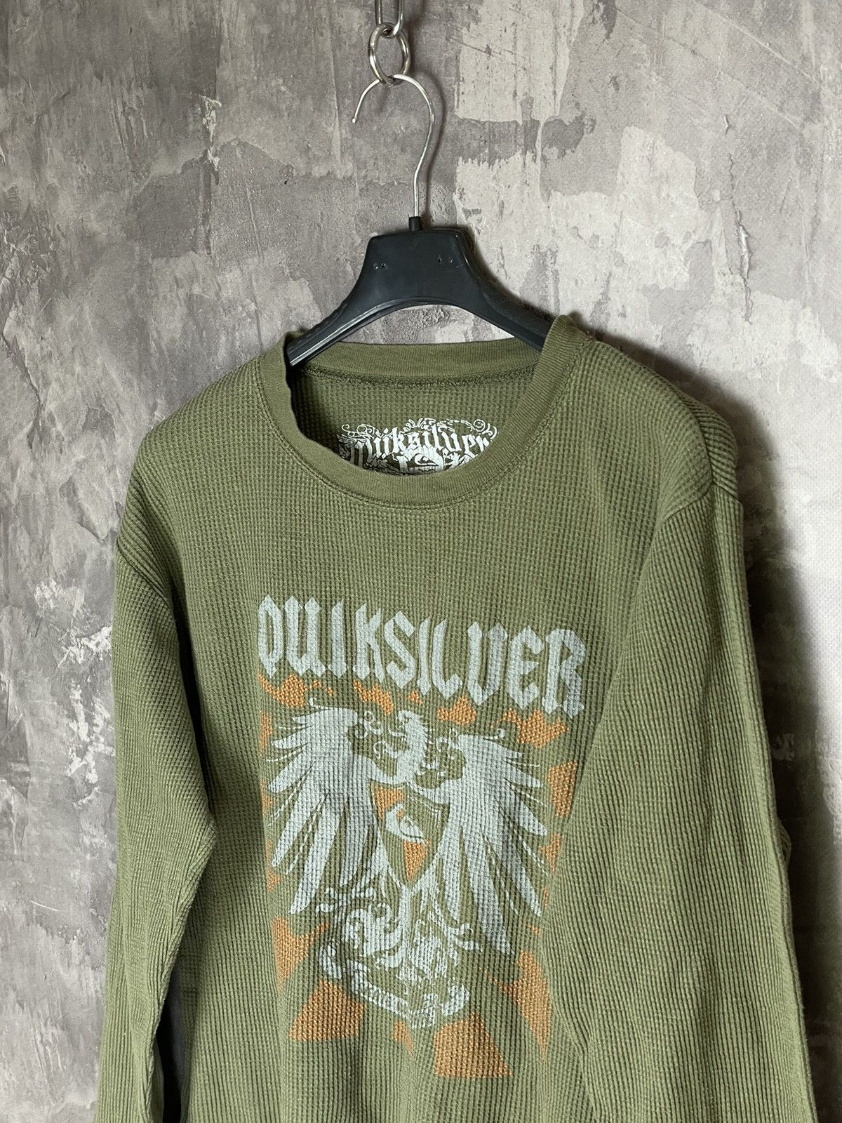 Affliction × Quiksilver × Vintage Vintage Quicksilver Y2K Affliction Style Skulls Long Sleeve Size XL / US 12-14 / IT 48-50 - 7 Thumbnail