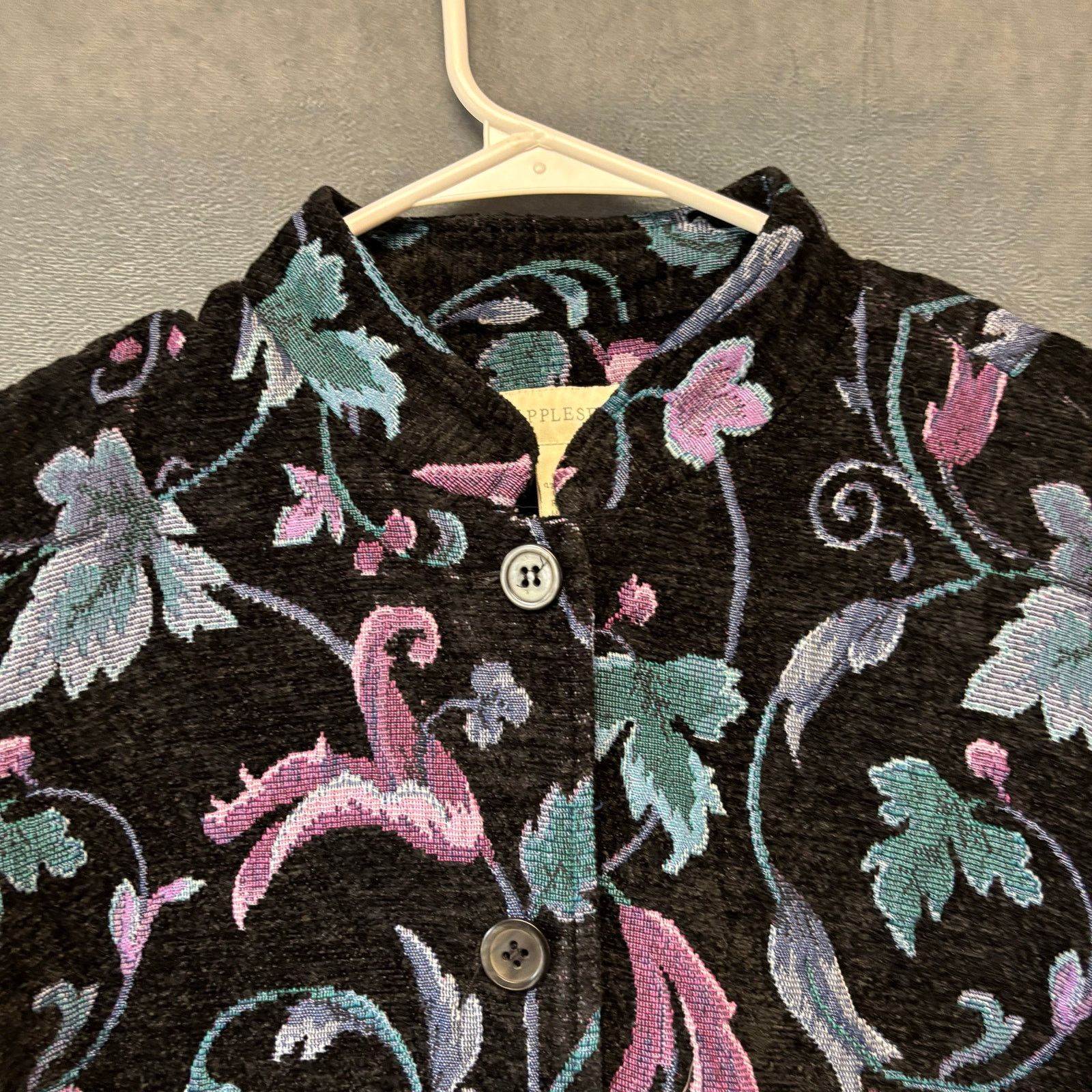 Other Appleseed's Tapestry Blazer Sz 12 Damask Floral Granny Size XL / US 12-14 / IT 48-50 - 7 Thumbnail