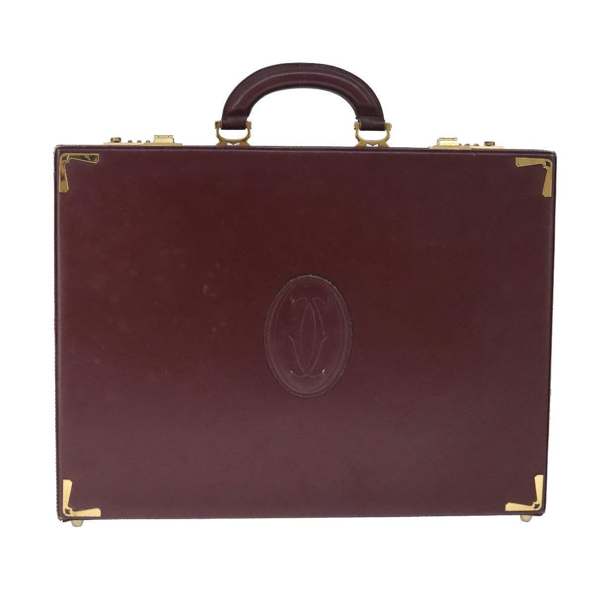 Cartier Cartier Trunk Leather Bordeaux Gold Size ONE SIZE - 2 Thumbnail
