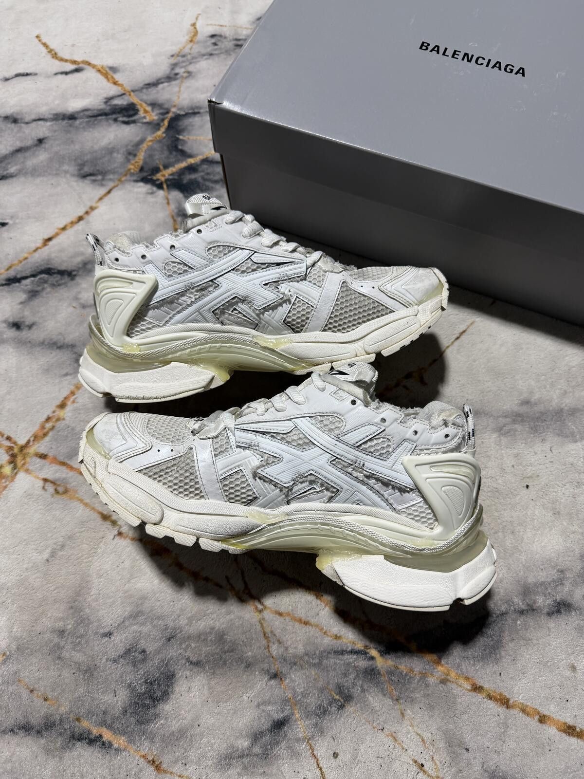 Balenciaga Balenciaga Runner White - Sz 10M Size US 10 / EU 43 - 4 Thumbnail