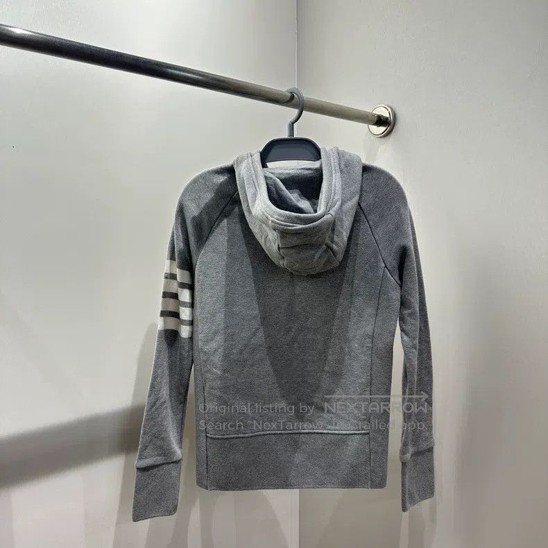 Thom Browne Thom Browne Classic Four-Stripe Hooded Zip-Up Jacket Size US XS / EU 42 / 0 - 2 Thumbnail