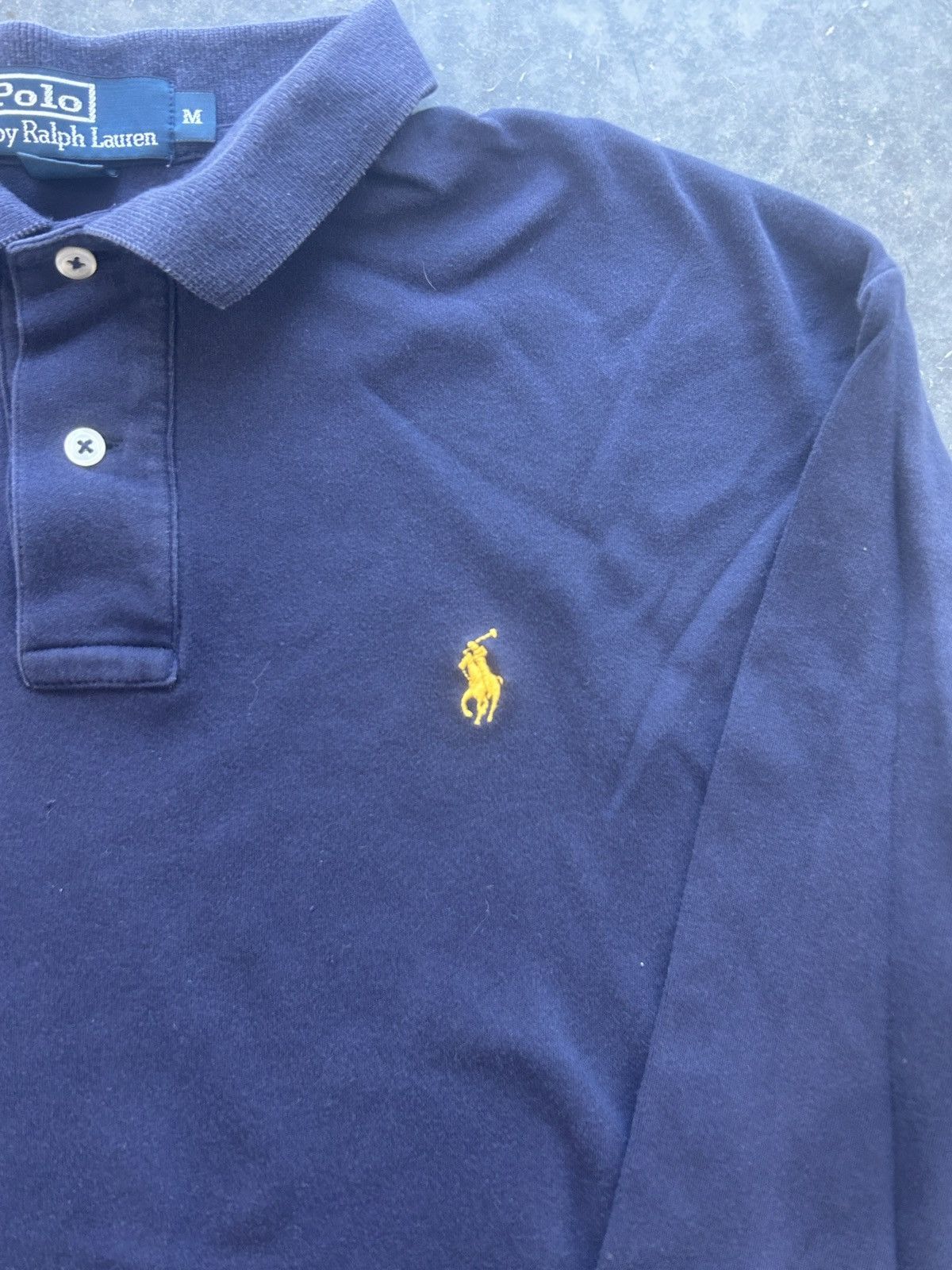 Polo Ralph Lauren × Vintage Vintage Y2K Polo Ralph Lauren Longsleeve Polo Shirt Size US M / EU 48-50 / 2 - 2 Thumbnail