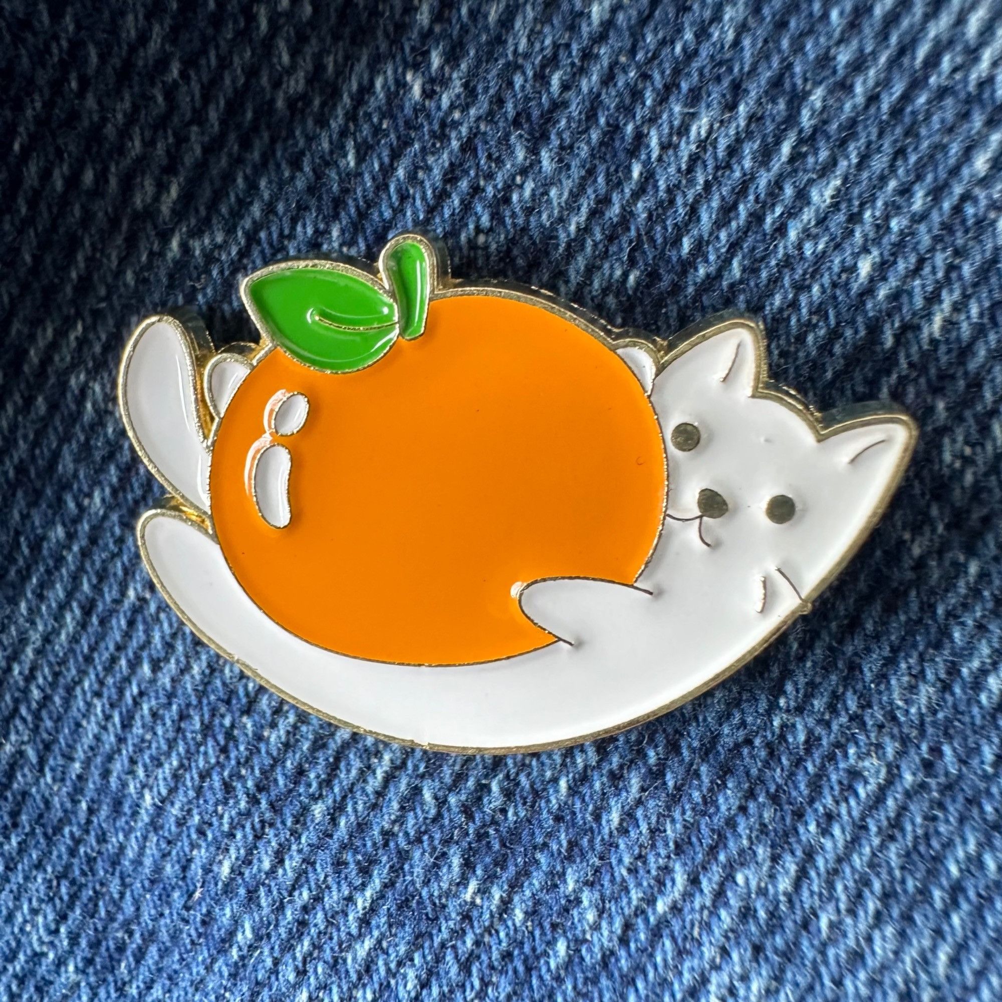 Other ⭐Enamel Pins Orange Kitty Cute Cat Cartoon Kitten Hat Pins L Size ONE SIZE - 4 Thumbnail