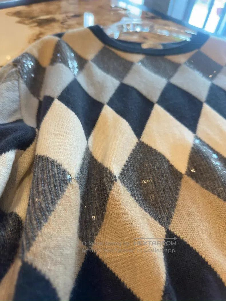 Brunello Cucinelli Brunello Cucinelli Sequined Sweater, Autumn and Winter Lon Size M / US 6-8 / IT 42-44 - 4 Thumbnail