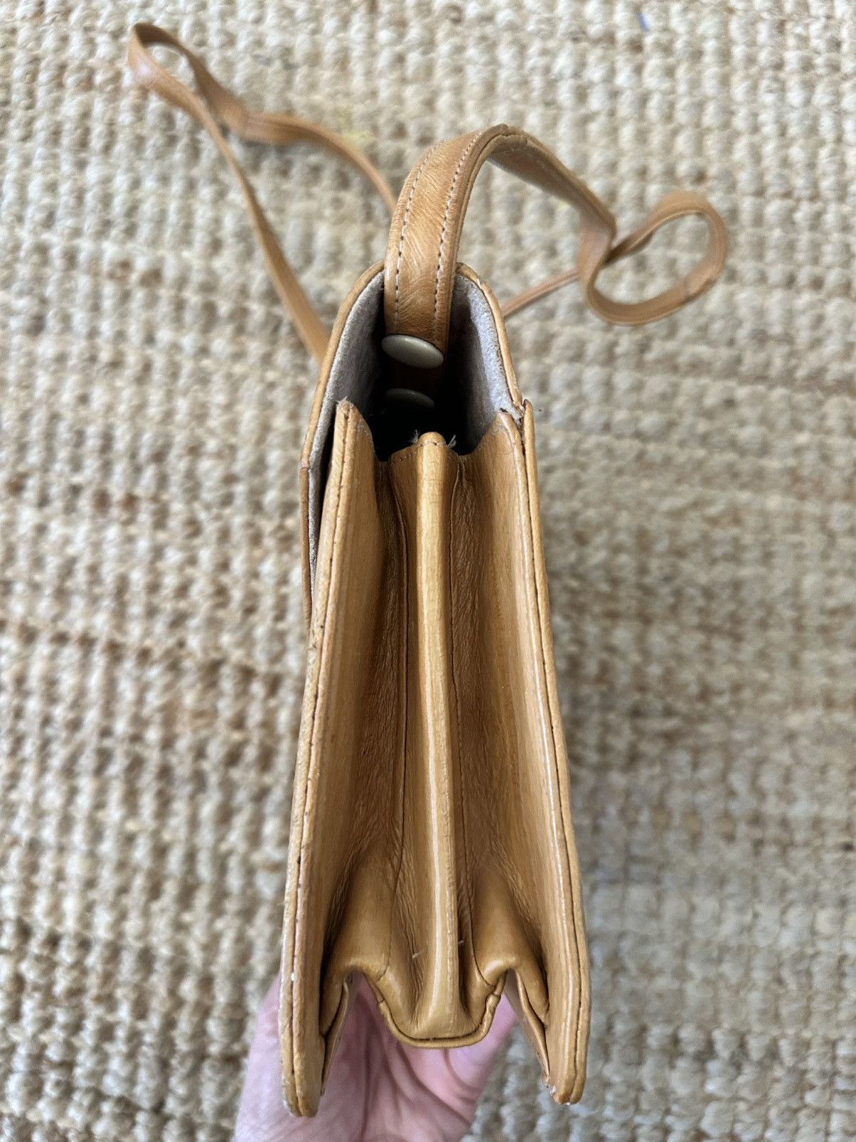 Other Vintage Eel Skin Convertible Clutch Purse in Beige Size ONE SIZE - 9 Thumbnail