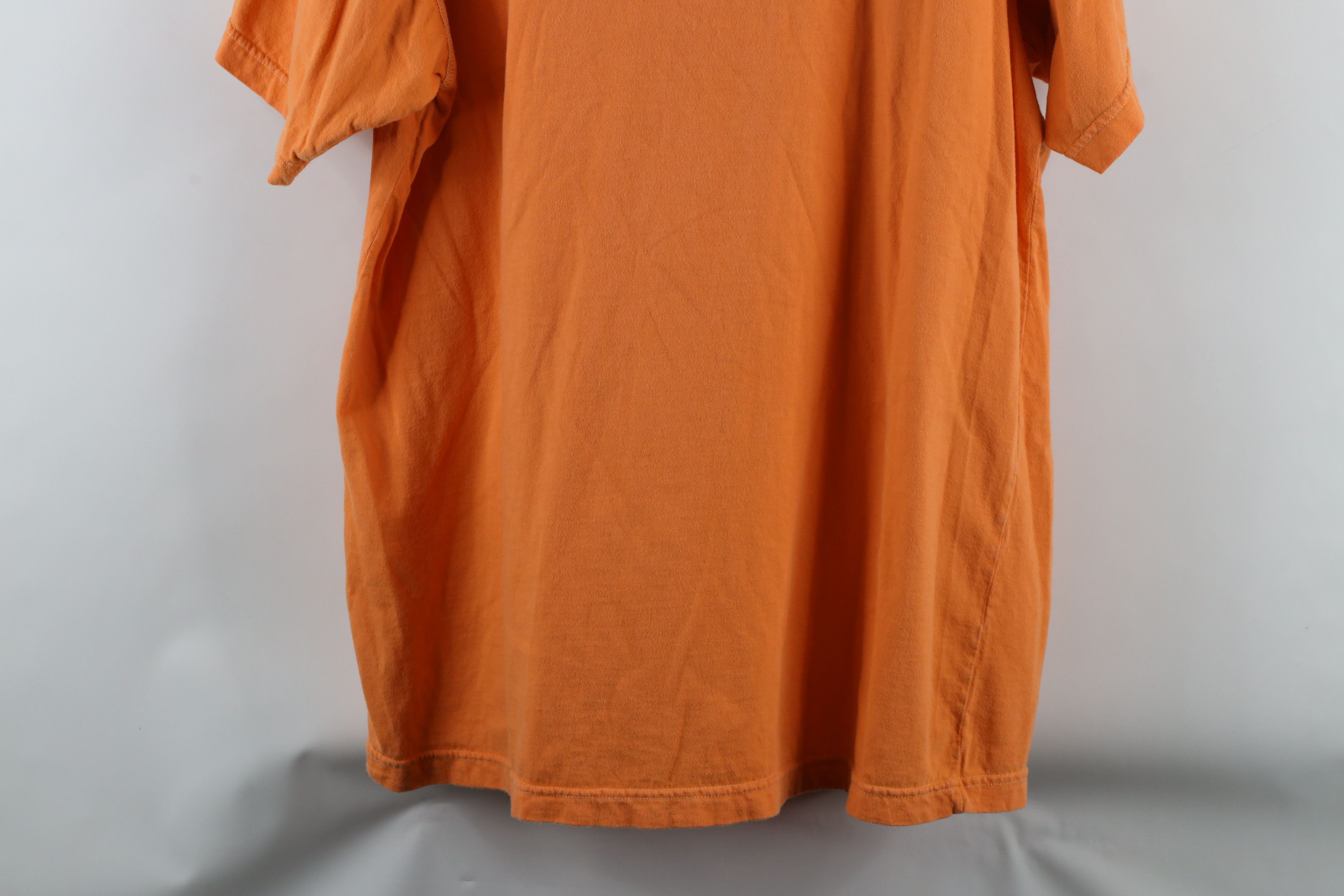 Vintage Vintage 90s Streetwear Short Sleeve Henley T-Shirt Orange Size US XL / EU 56 / 4 - 9 Thumbnail