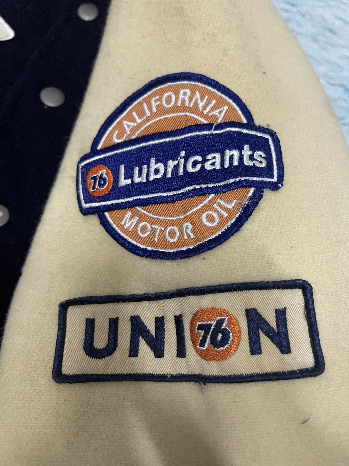 Vintage Vintage 76 Lubricant Wool Varsity Jacket Size US S / EU 44-46 / 1 - 6 Thumbnail
