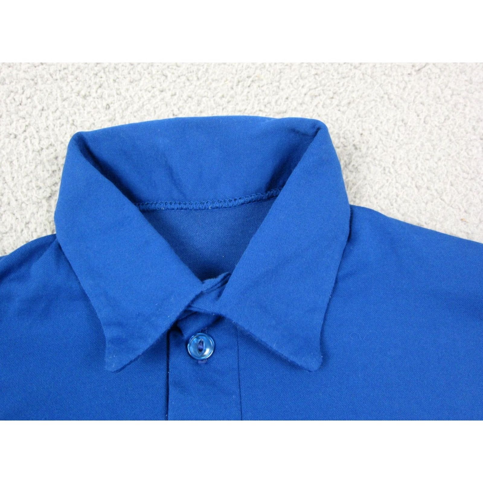 Vintage Powers Polo Shirt Mens M Blue Vintage 60s 70s Golf Made in USA Short Sleeve Collared Leather? Size US M / EU 48-50 / 2 - 5 Thumbnail