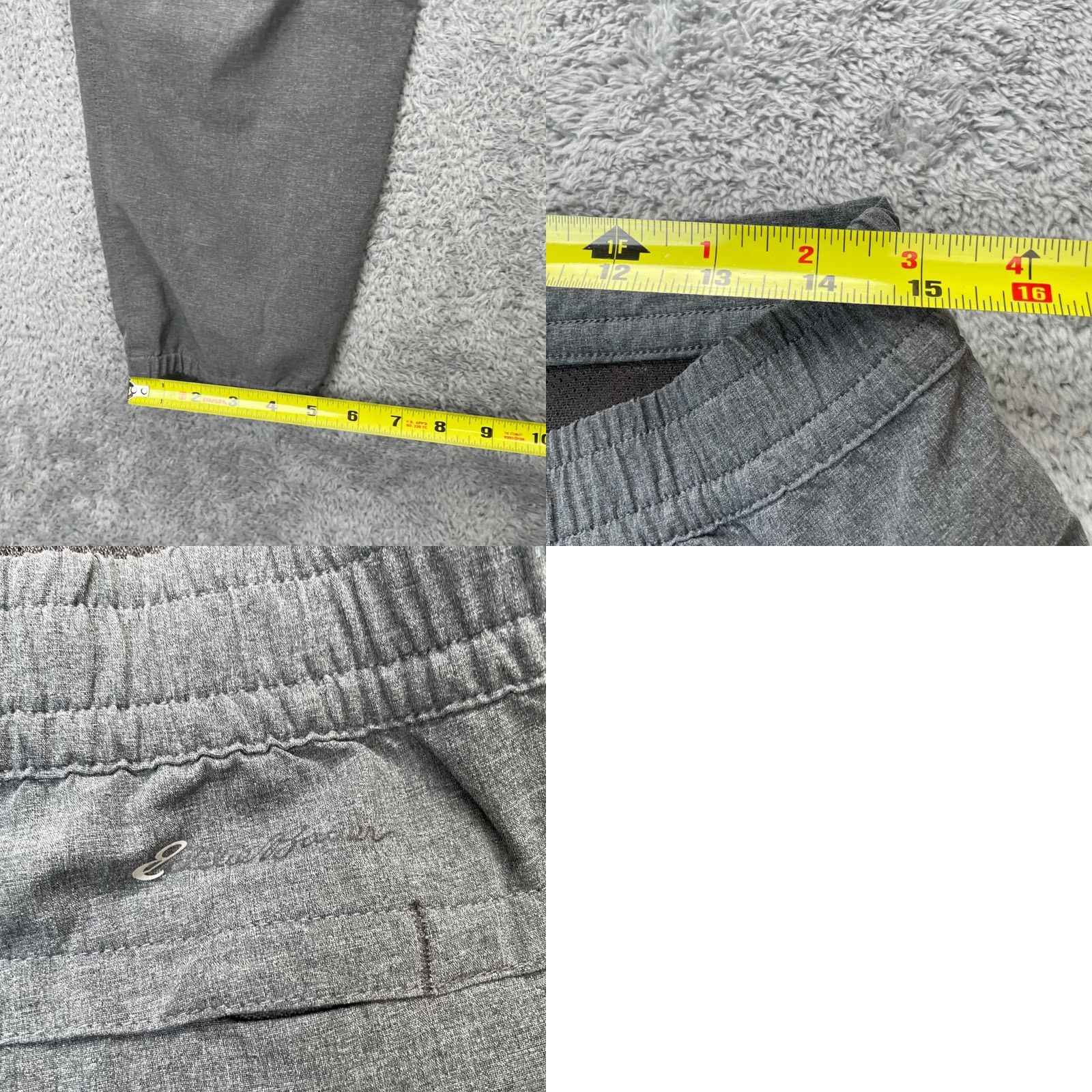 Eddie Bauer Eddie Bauer Womens Medium Gray Jogger Pants Stretch Tapered Leg Logo Drawstring Size 32" / US 10 / IT 46 - 8 Thumbnail