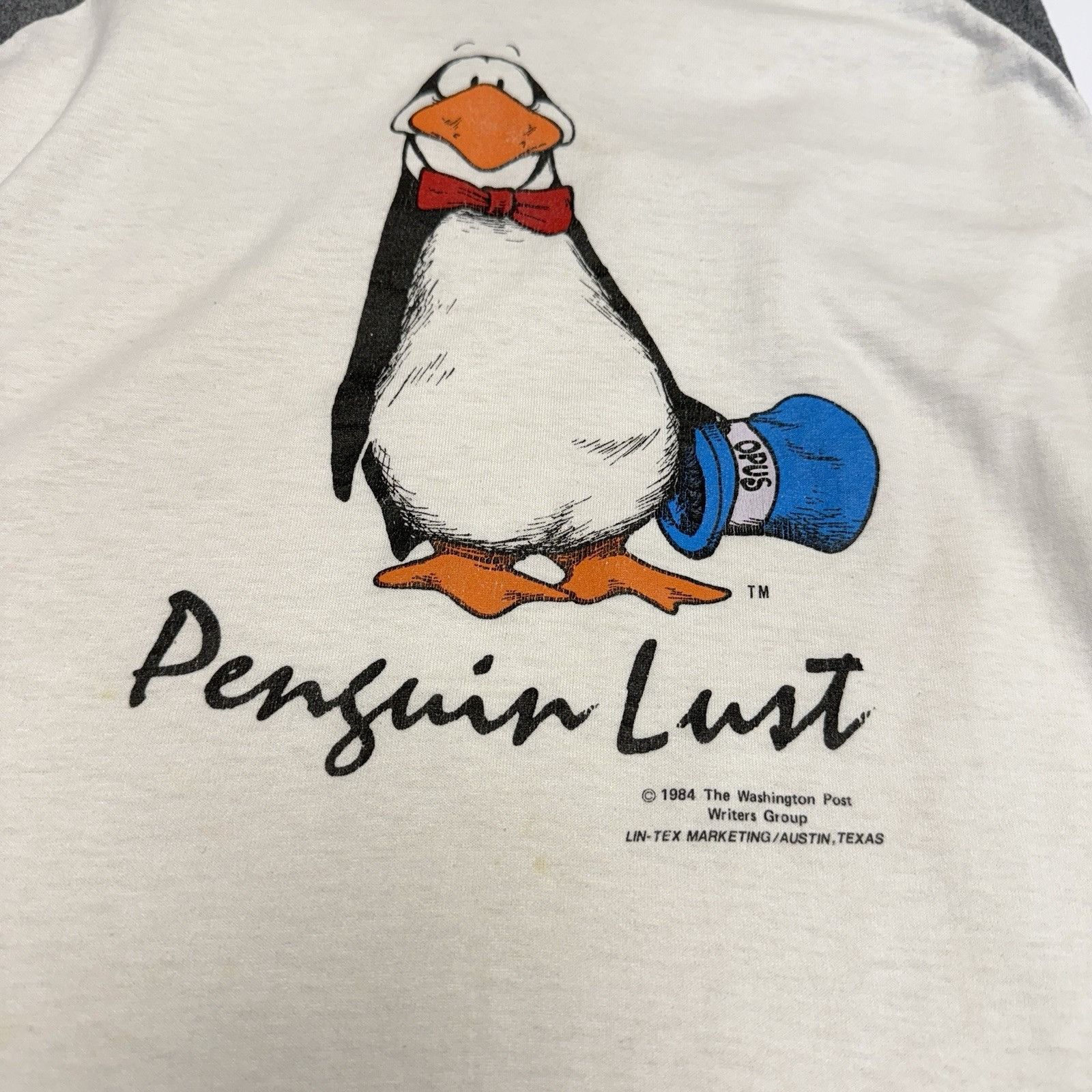 Vintage Vintage Penguin Lust T Shirt Mens Large 3/4 Sleeve 80s 90s T Size US L / EU 52-54 / 3 - 5 Thumbnail