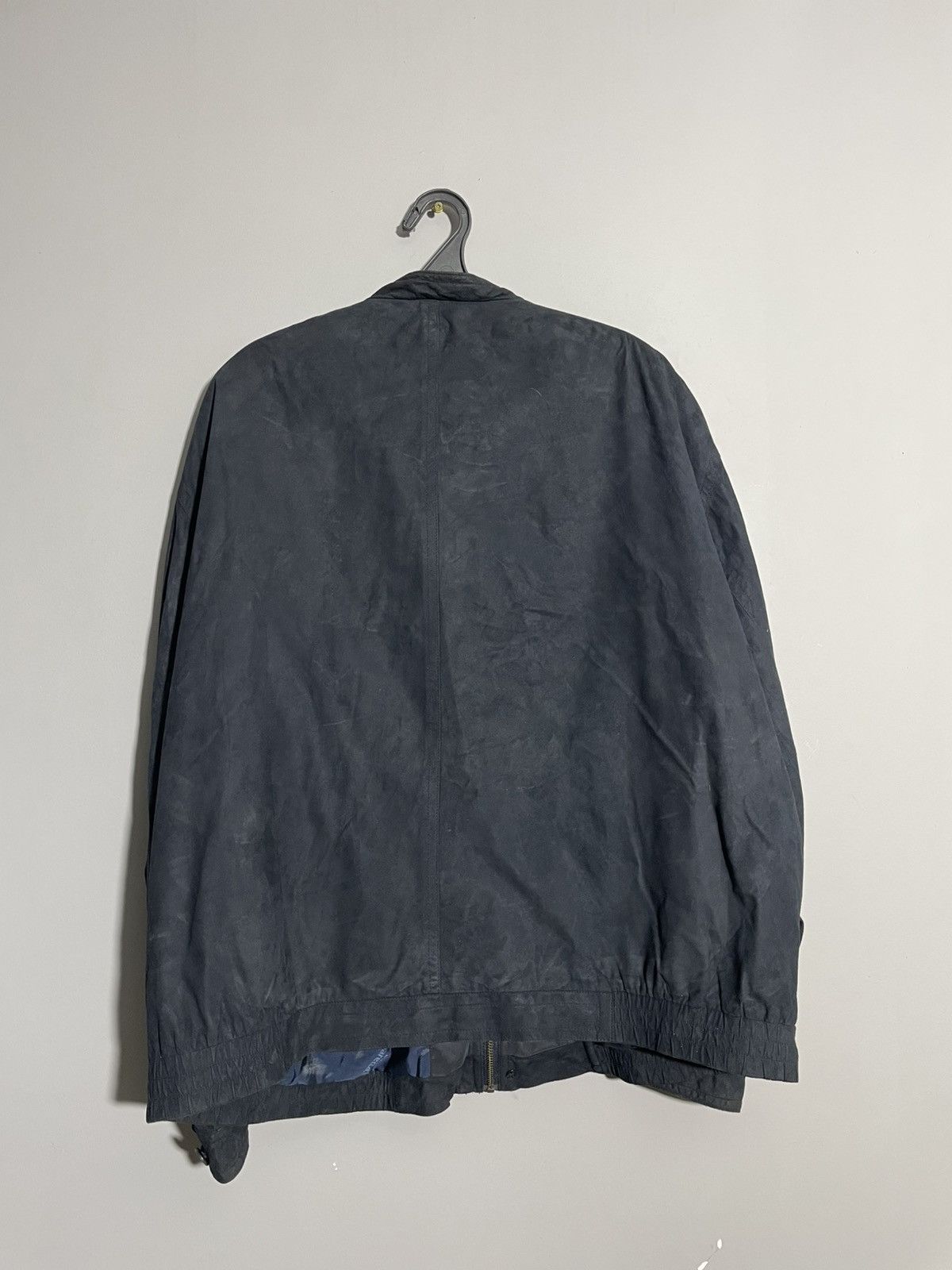 Vintage By Odermark Suede navy blue bomber jacket Size US XL / EU 56 / 4 - 6 Thumbnail