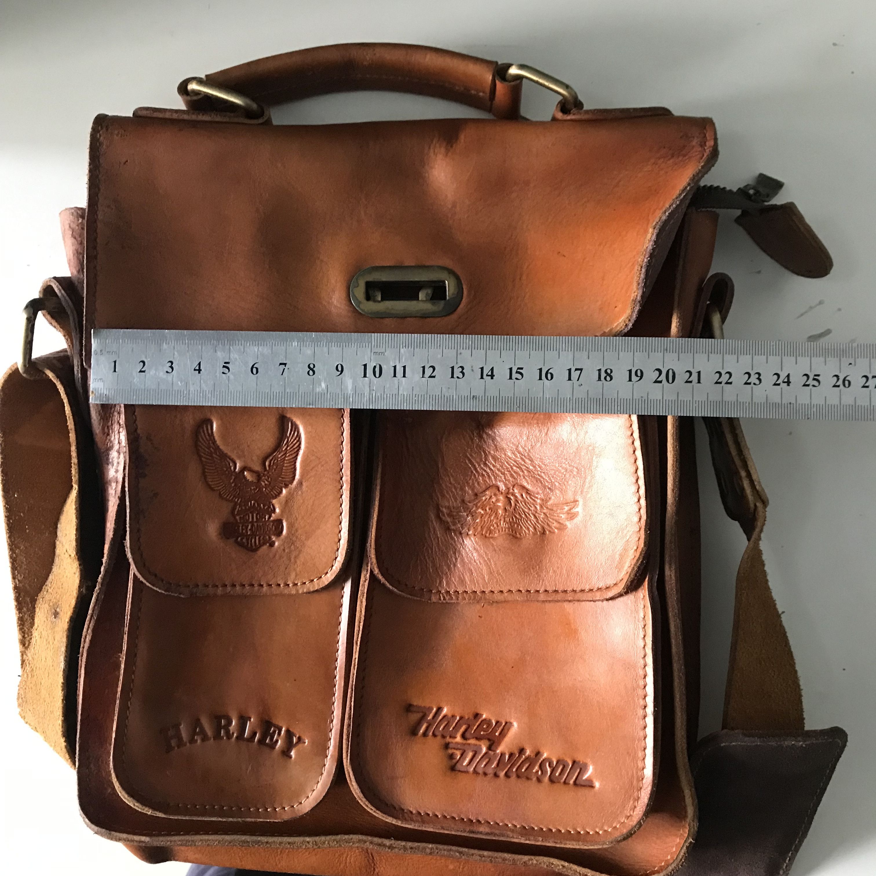 Harley Davidson Vintage Harley Davidson shoulder mesengger postman bag Leat Size ONE SIZE - 18 Thumbnail