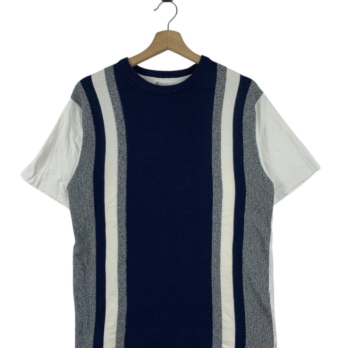 Takeo Kikuchi Vintage TAKEO KIKUCHI TK Collection Striped Tee Shirt Top Size US L / EU 52-54 / 3 - 3 Thumbnail