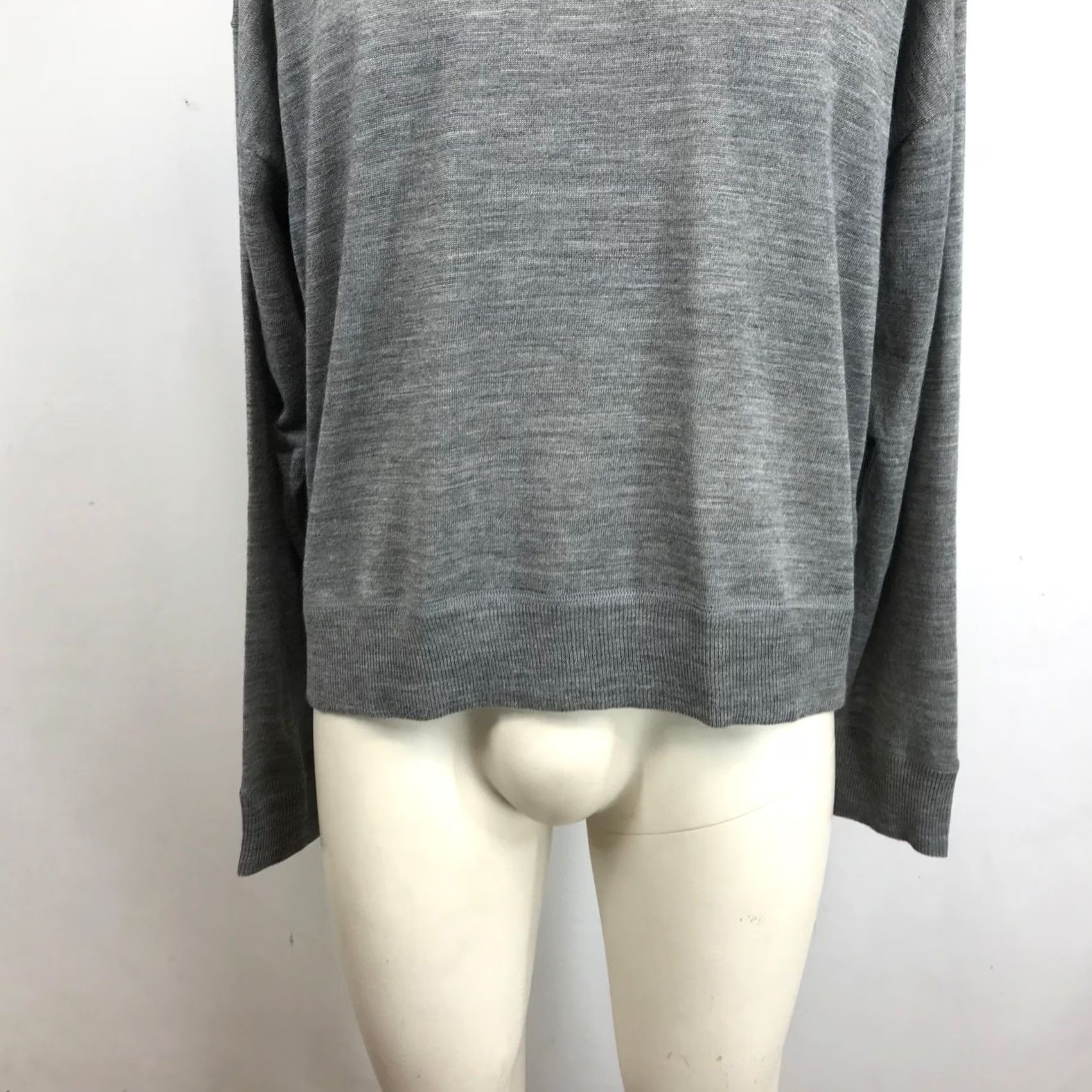 J.Crew J.Crew Mens XL Merino Wool Crewneck Sweater Heather Grey Fine Knit Pullover Size US XL / EU 56 / 4 - 3 Thumbnail