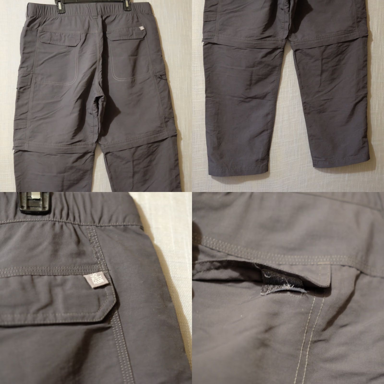The North Face The North Face Pants Mens XL Dark Gray Convertible Hiking Cargo Trail Zip Pockets Logo Size US 36 / EU 52 - 9 Thumbnail