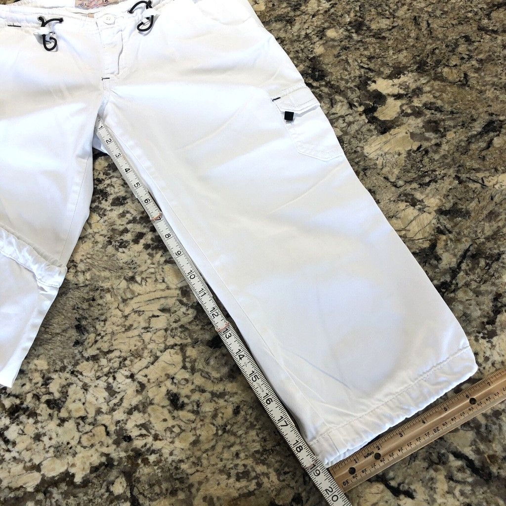 Other Size 1 Y2 Blu Womens Capri White Adjustable Waist Cargo Size 28" / US 6 / IT 42 - 7 Thumbnail