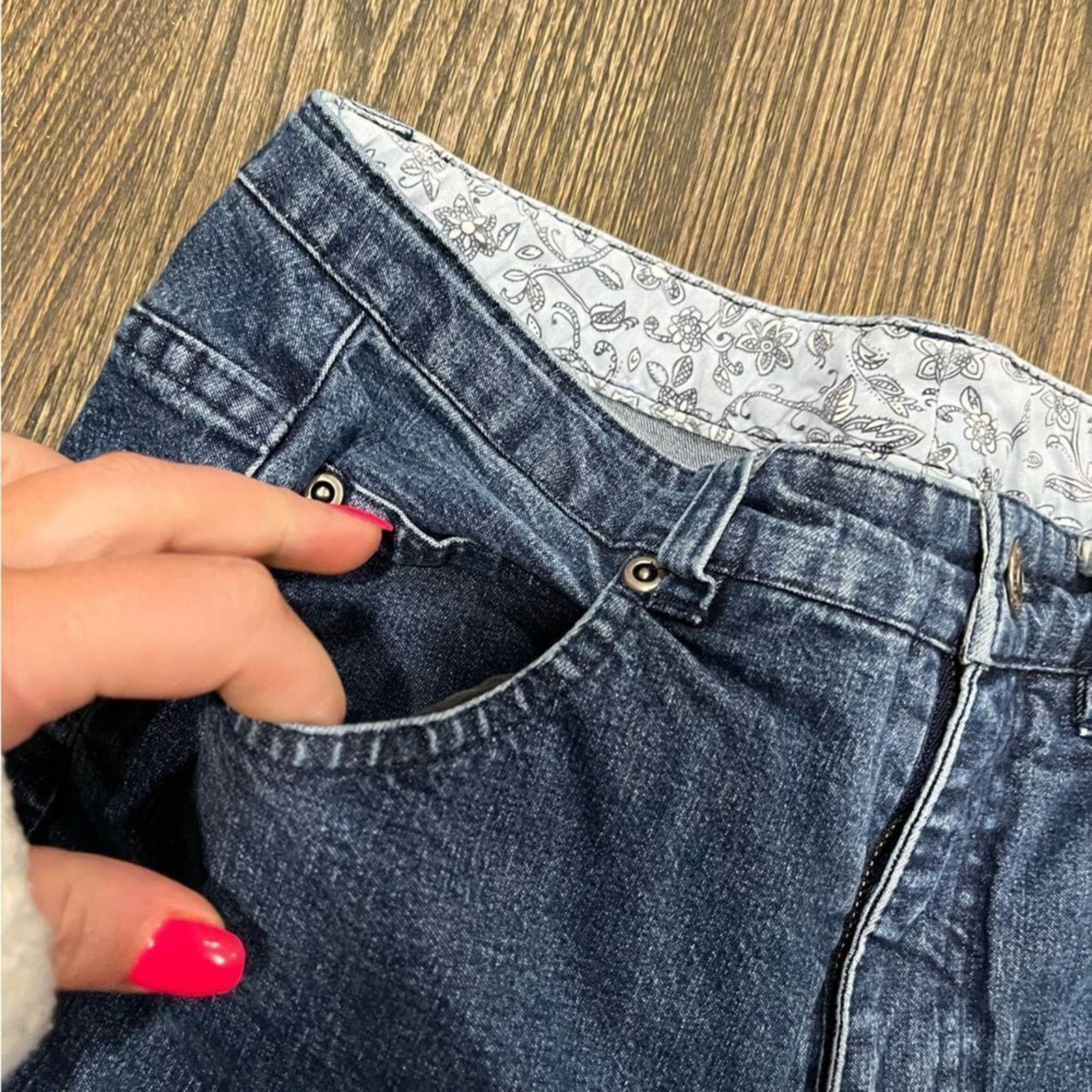 Vintage Appleseed’s Petites Straight Leg Jeans Denim Mid Rise Sz 6P Size 28" / US 6 / IT 42 - 4 Thumbnail