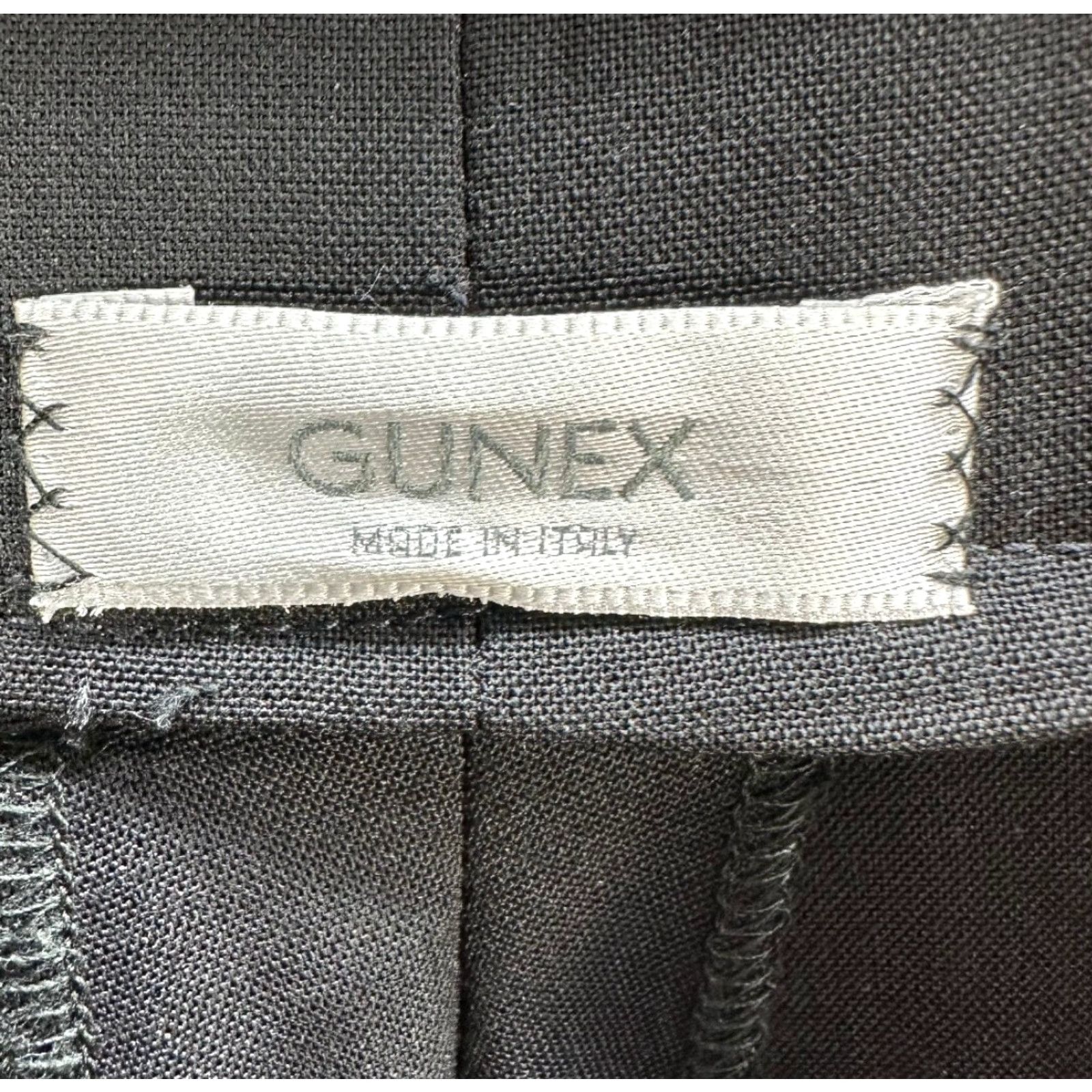Vintage Gunex Women's Black Wide Leg Dress Pants Wool High Rise Sz 12 N/A Size 24" / US 00 / IT 34 - 3 Thumbnail
