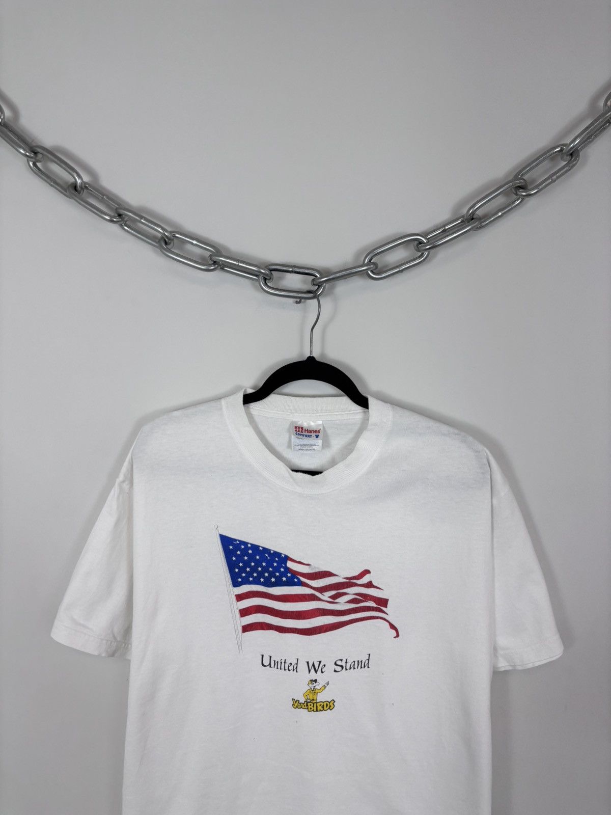 Hanes Vintage United We Stand Remembrance Yardbirds White Tee Size US L / EU 52-54 / 3 - 2 Thumbnail