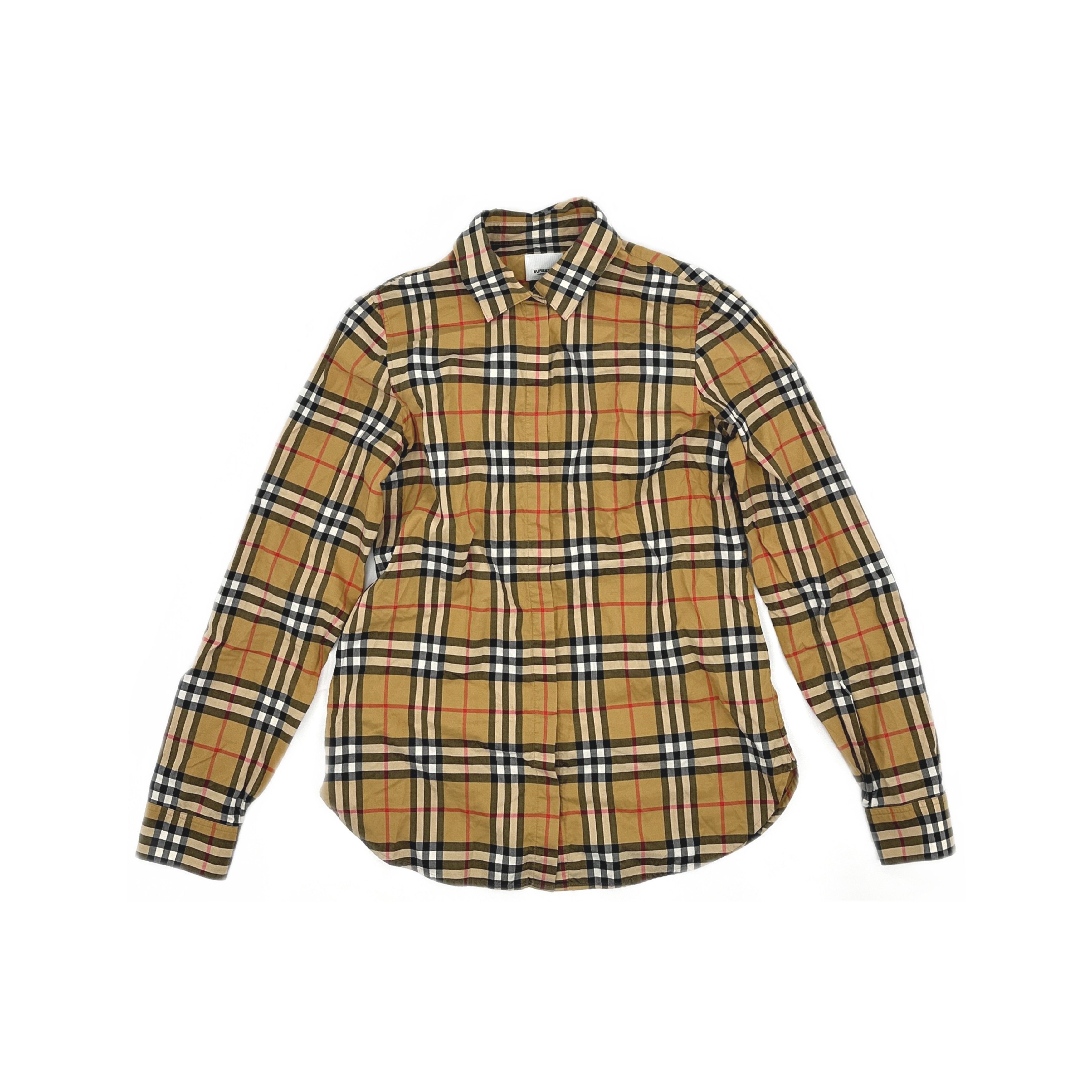 Burberry Burberry Vintage Check Button Up Shirt Size 2 Size XS / US 0-2 / IT 36-38 - 1 Thumbnail