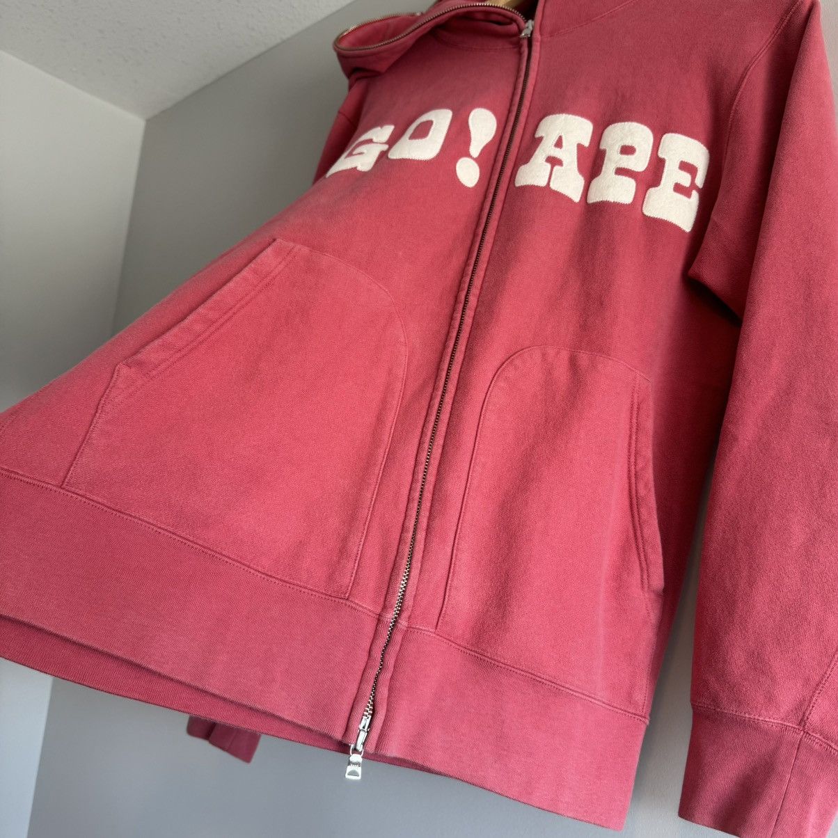 Bape OG Go Ape! Full Zip Up Hoodie Sweater Size US XL / EU 56 / 4 - 6 Thumbnail