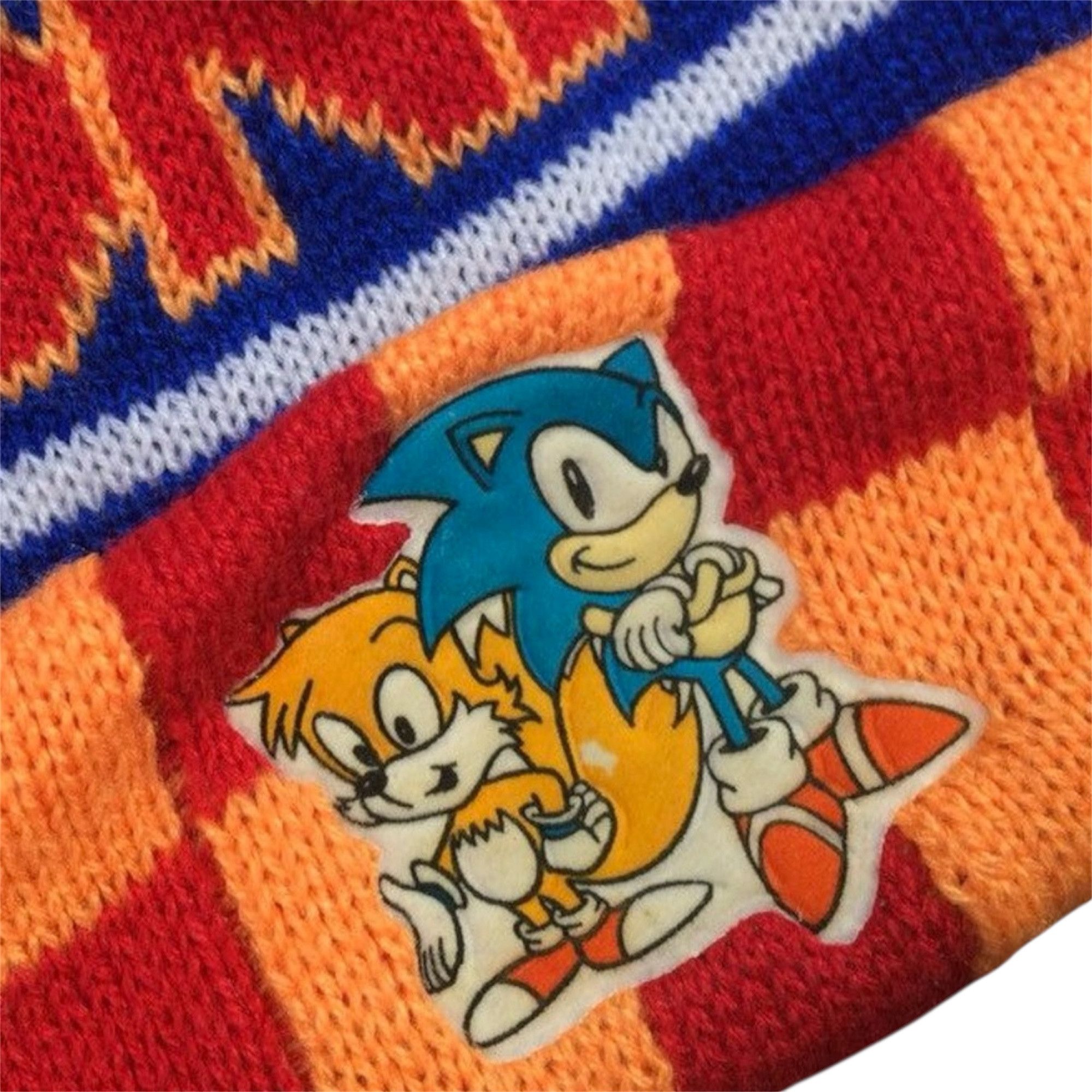 Logo 7 Vintage 90s Sonic The Hedgehog Sega Beanie Size ONE SIZE - 3 Thumbnail