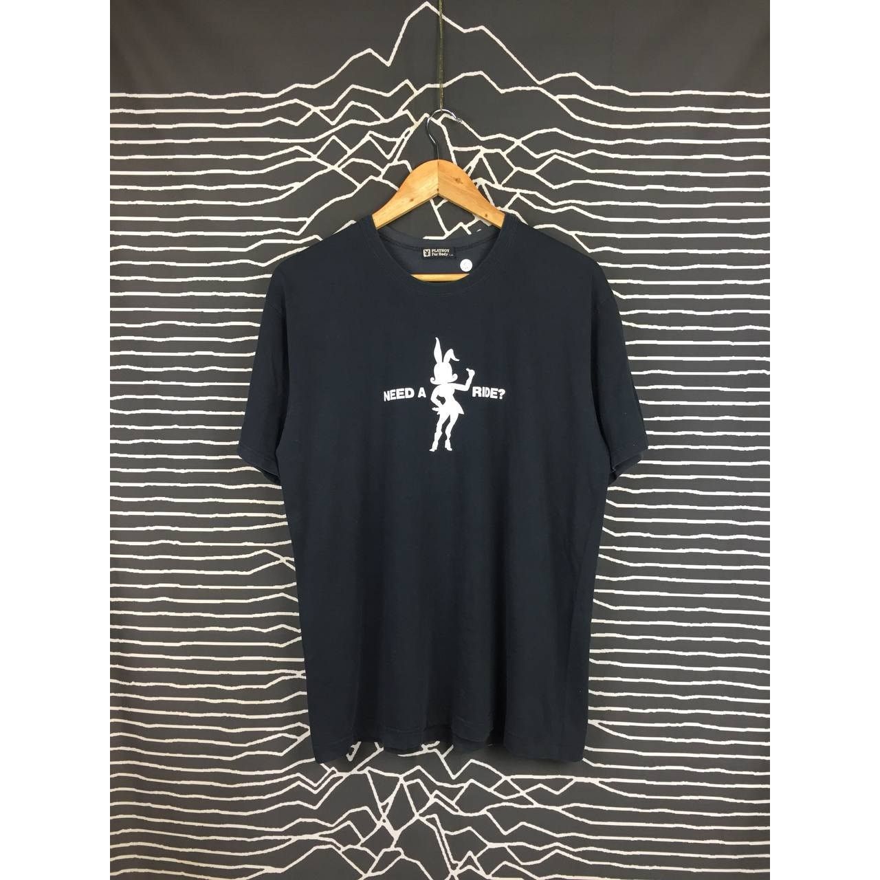 Playboy × Vintage Vtg Playboy Need A Ride Bunny Girl Graphic Tee Size US L / EU 52-54 / 3 - 2 Thumbnail