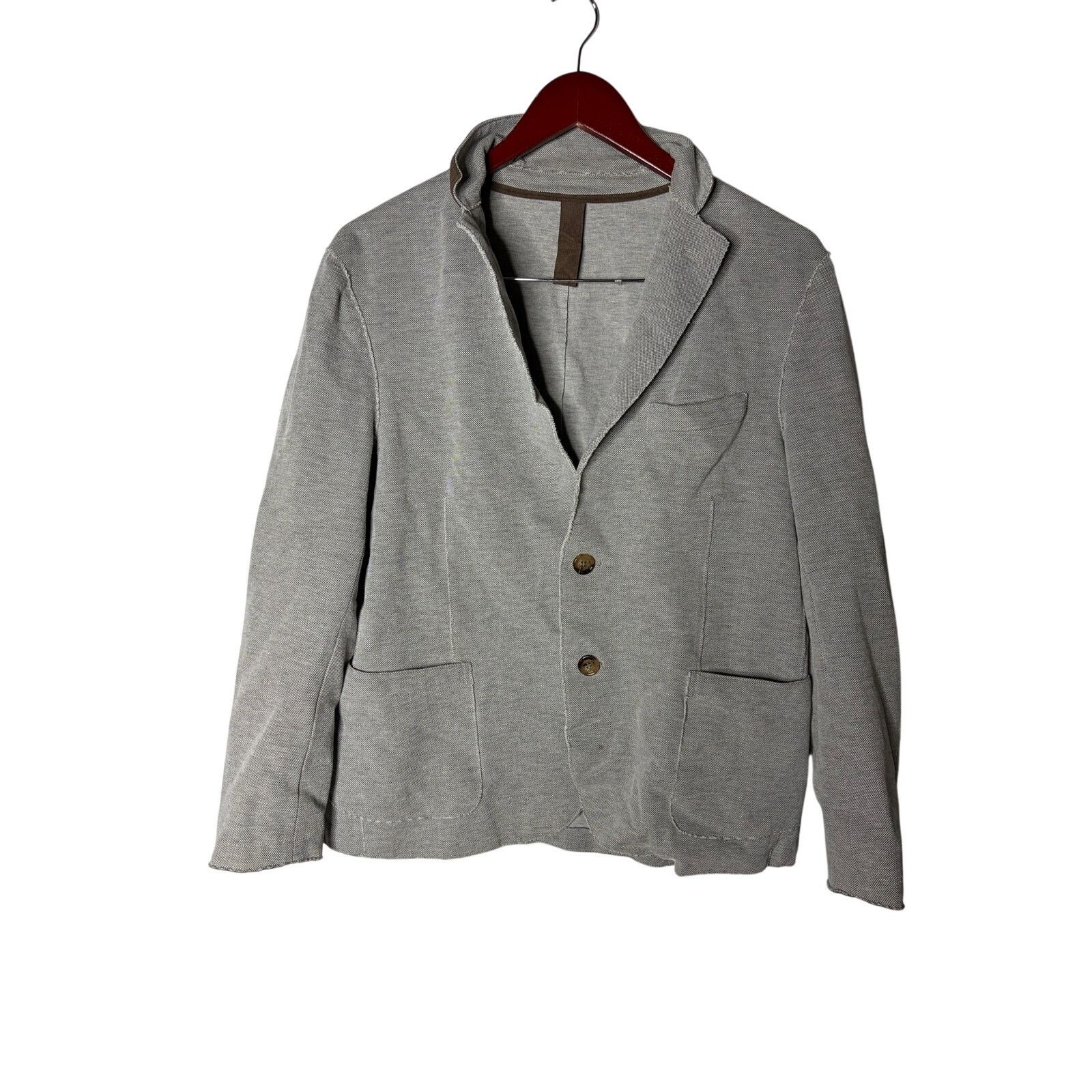 Eleventy Eleventy Slim Fit Jersey Sport Coat In Grey Sz IT 50 US M Size US M / EU 48-50 / 2 - 2 Thumbnail