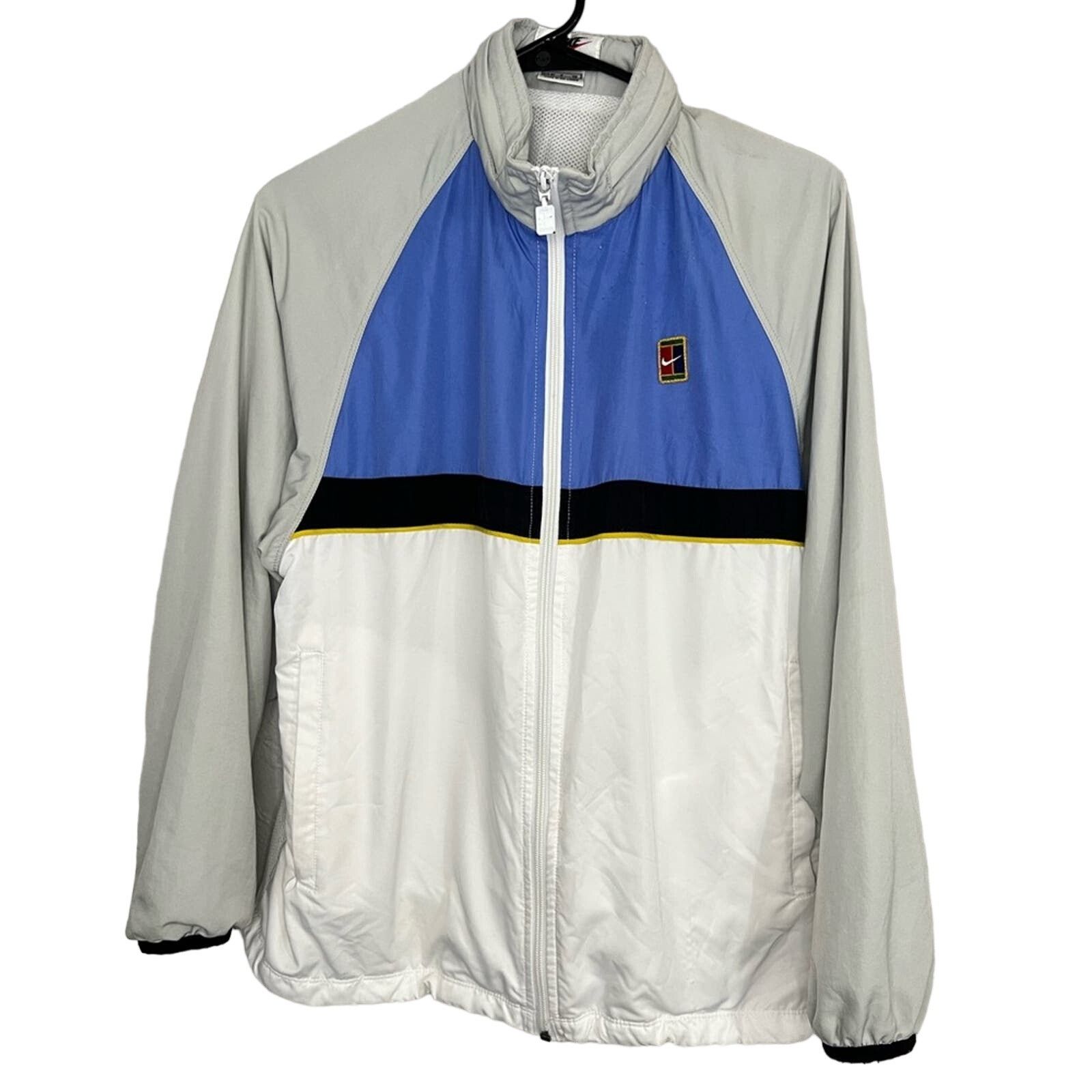 Nike Vintage Nike Court Zip Jacket Hood SZ SMALL Agassi Lined 90s Size US S / EU 44-46 / 1 - 1 Thumbnail
