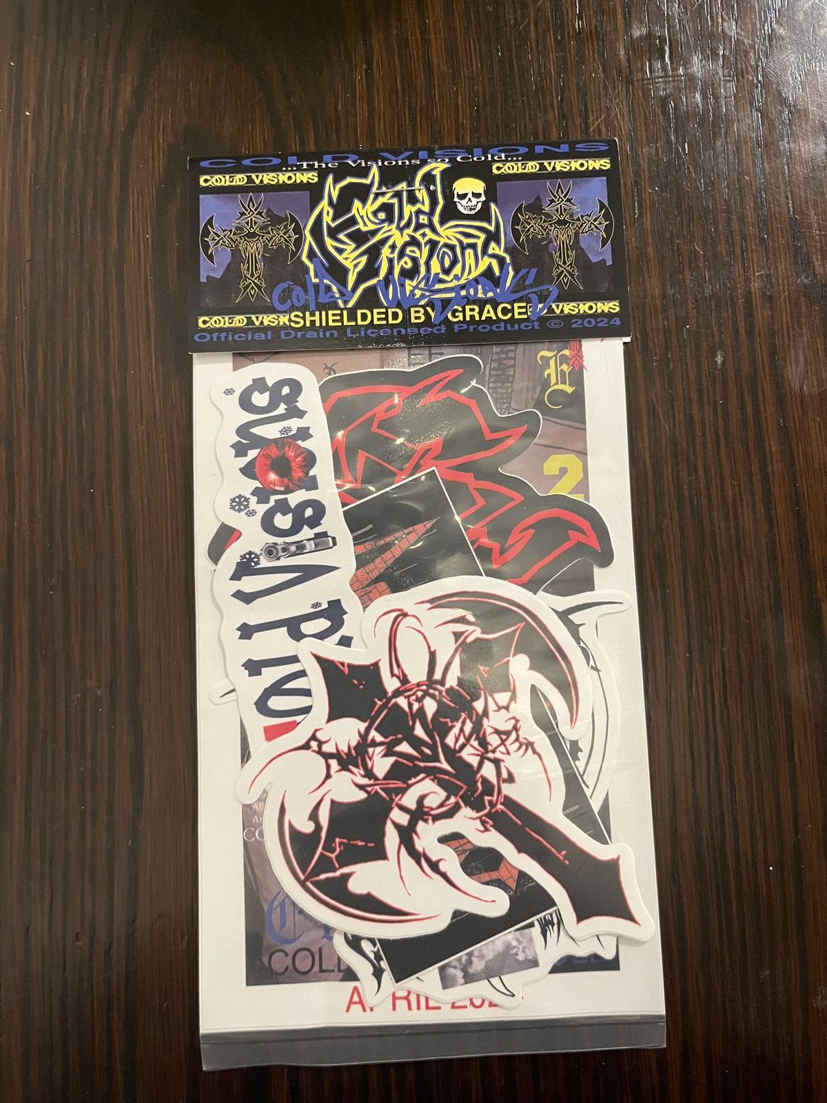 Drain Gang Cold Visions Sticker Pack Size ONE SIZE - 1 Thumbnail