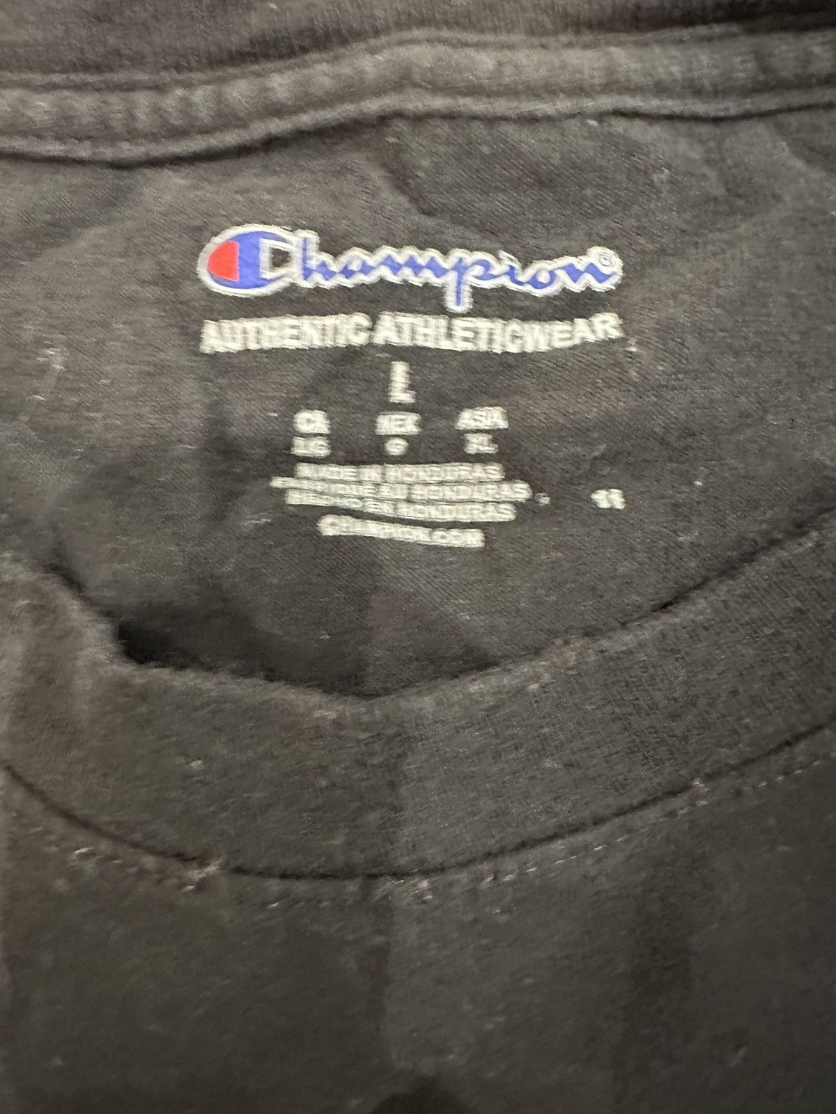 Champion × Vintage Black Champion T-Shirt Size US L / EU 52-54 / 3 - 2 Thumbnail