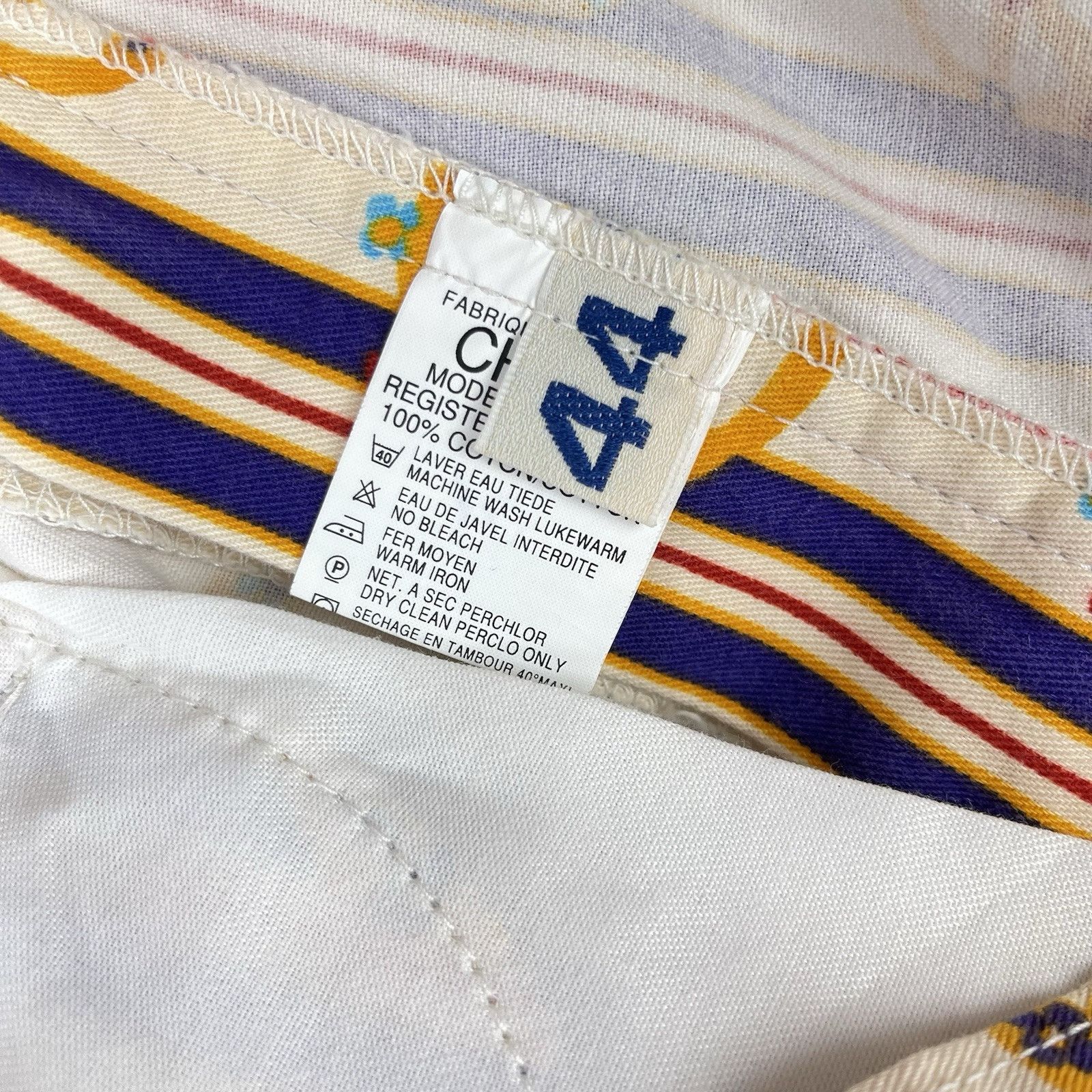 Other Rare Vtg 90s Chipie French Designer Flare Pants Peace Sign Size US 30 / EU 46 - 11 Thumbnail