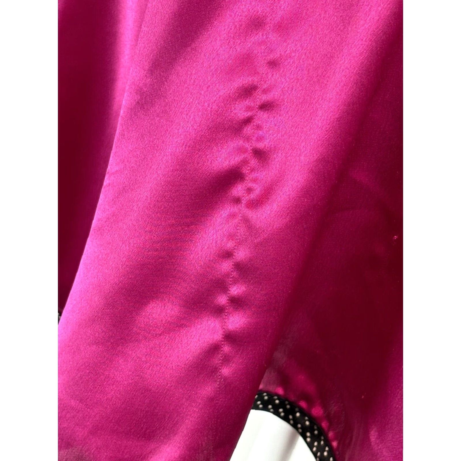 Vintage Vtg Val Mode Lingerie Nightgown Short Sleeveless Sexy Sz Small Fuchsia Size 28" / US 6 / IT 42 - 8 Thumbnail