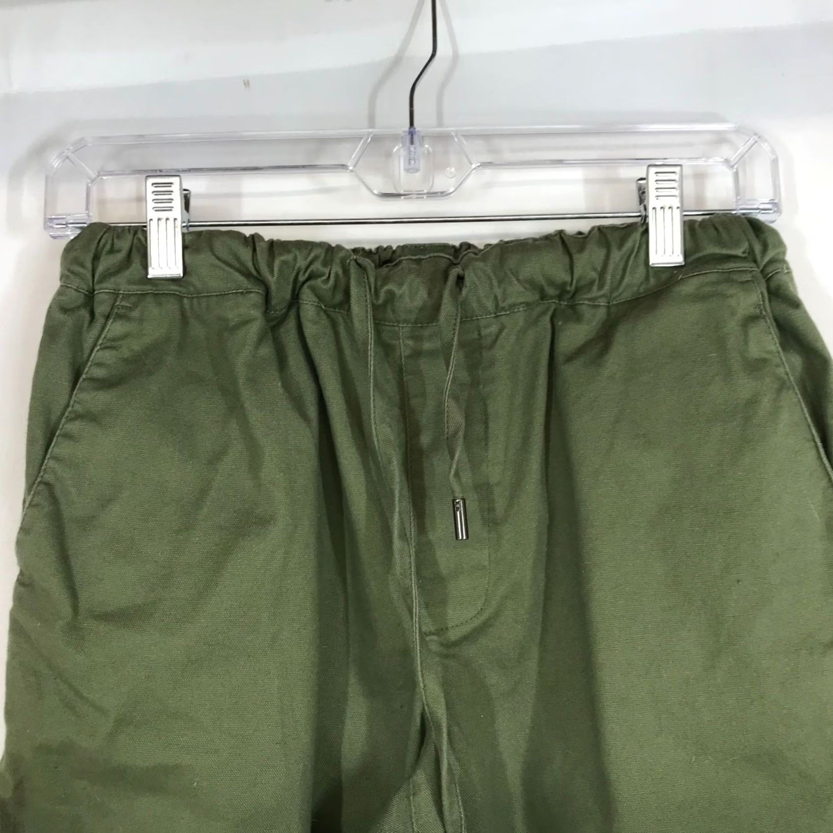 Wildfang WILDFANG Shorts Womens XS Green Cotton Blend Drawstring Waist Size 26" / US 2 / IT 38 - 2 Thumbnail