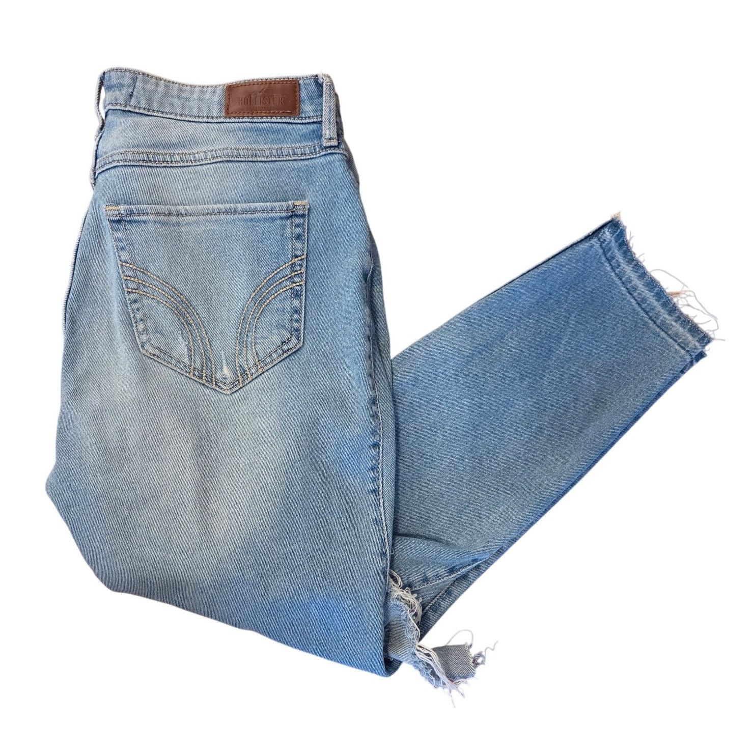 Hollister Hollister Womens11R Light Blue Distressed size30x26 Size 30" / US 8 / IT 44 - 4 Thumbnail