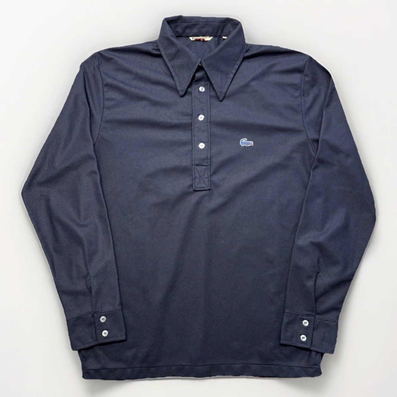 Izod VINTAGE Izod Of London Polo Shirt Mens L 70s Blue Long Sleeve Button Front Size US L / EU 52-54 / 3 - 2 Thumbnail