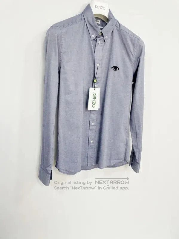 Kenzo Kenzo Light Blue Men's Long Sleeve Shirt . Size US S / EU 44-46 / 1 - 3 Thumbnail