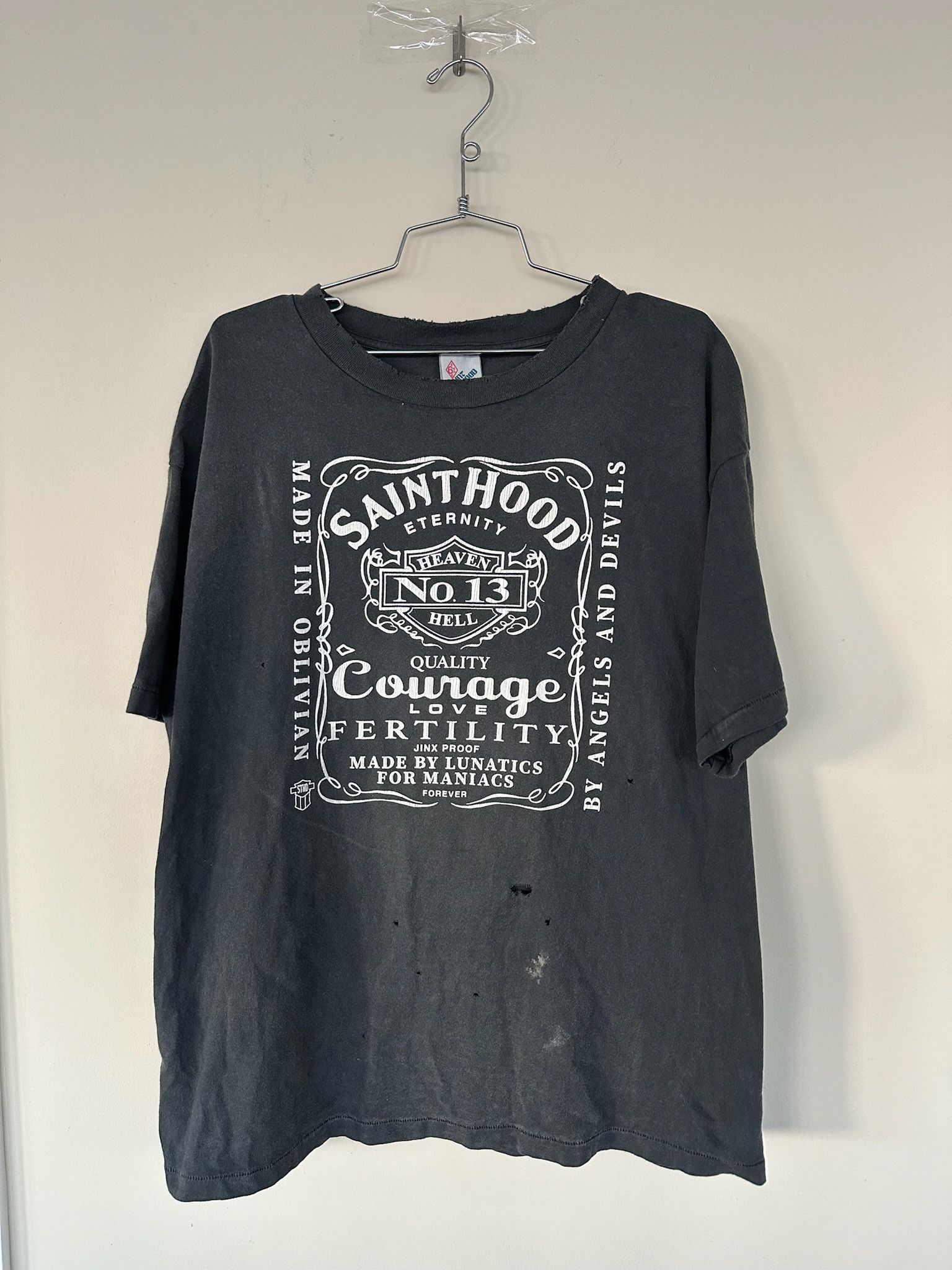 Saint Michael Saint Micheal Jack Daniels Tee Size US XL / EU 56 / 4 - 1 Thumbnail