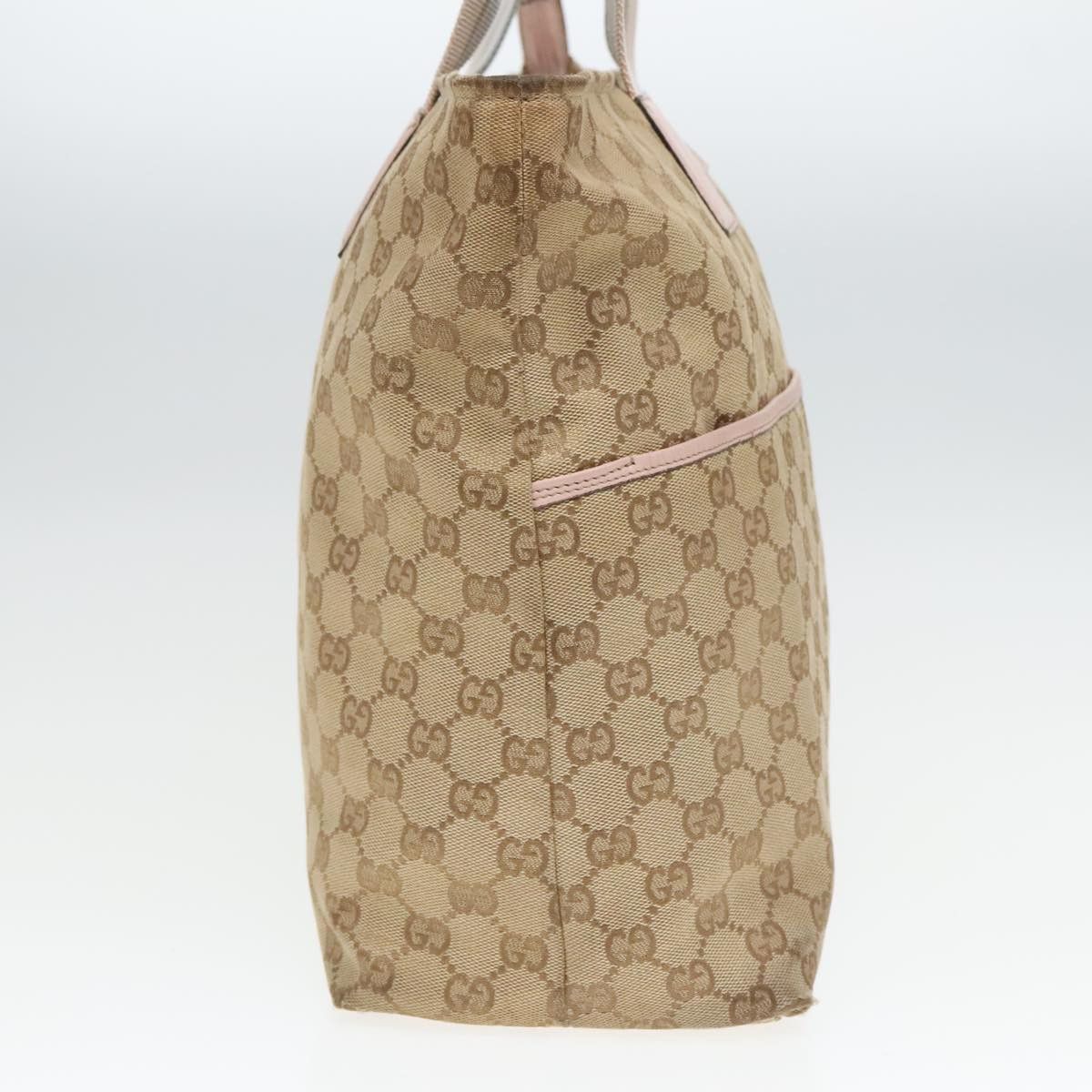Gucci GUCCI GG Canvas Tote Bag Beige Size ONE SIZE - 4 Thumbnail