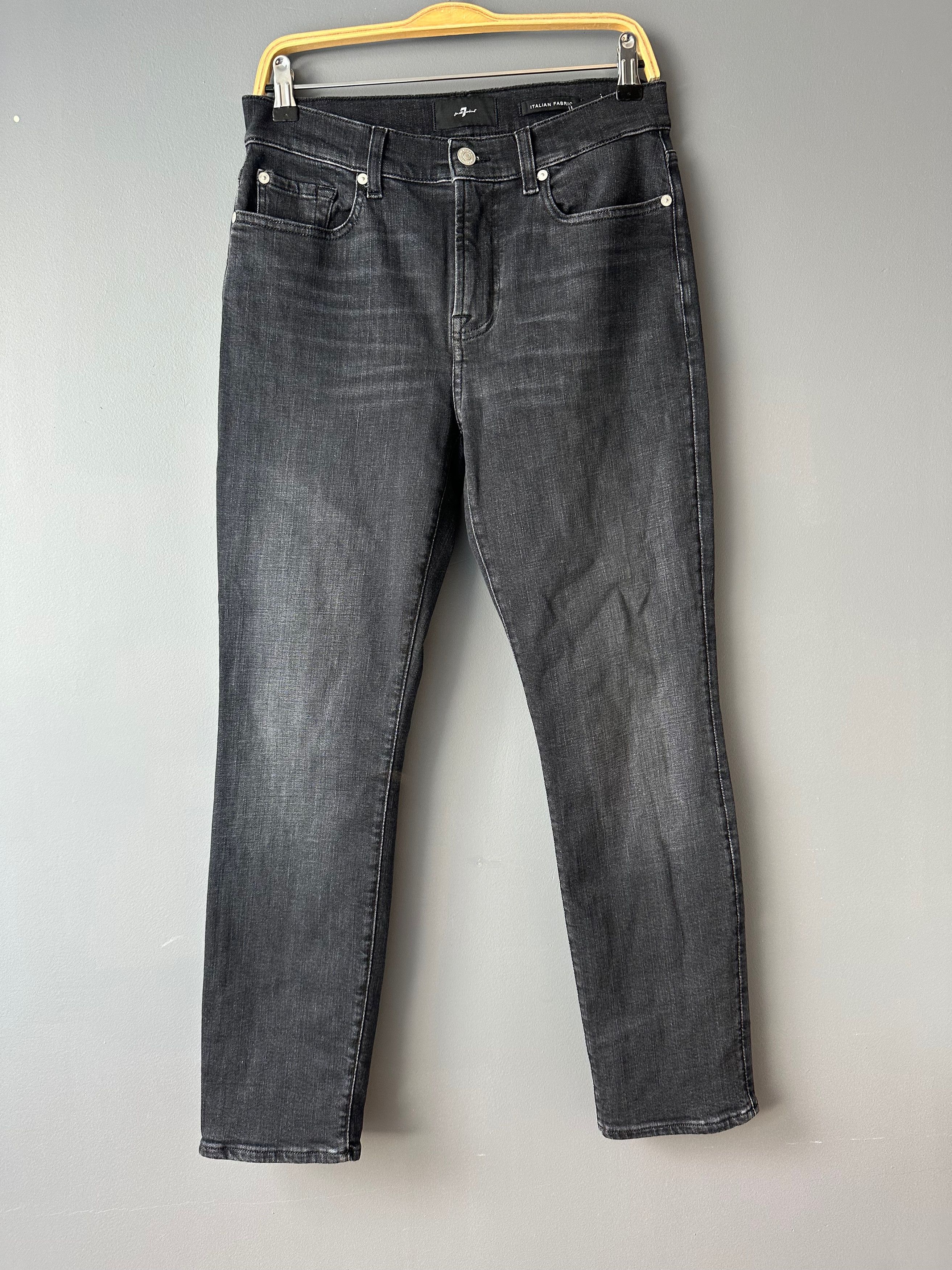 7 For All Mankind 7 For All Mankind Relaxed Skinny Blacky Jeans Trousers Size 27" / US 4 / IT 40 - 2 Thumbnail