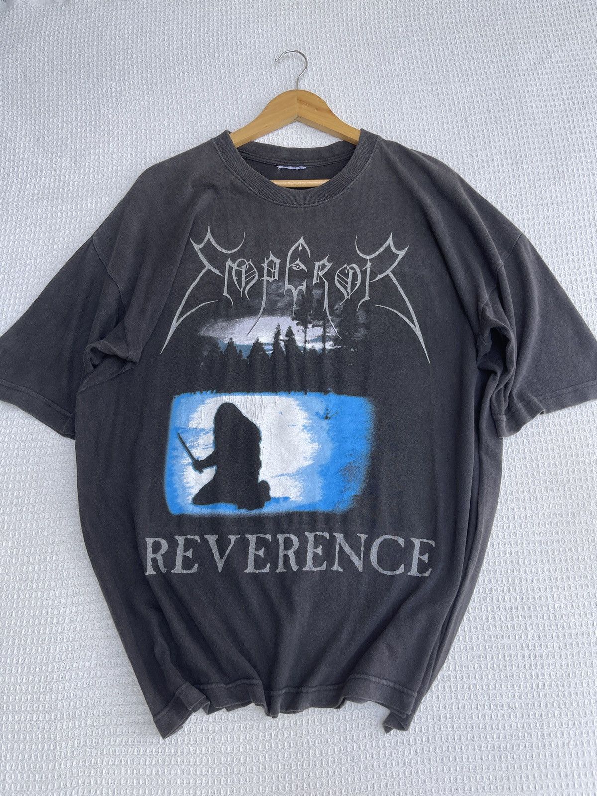 Band Tees SUN FADED🔥Vtg 90s Emperor Reverence Metal Band Tee Size US XL / EU 56 / 4 - 8 Thumbnail
