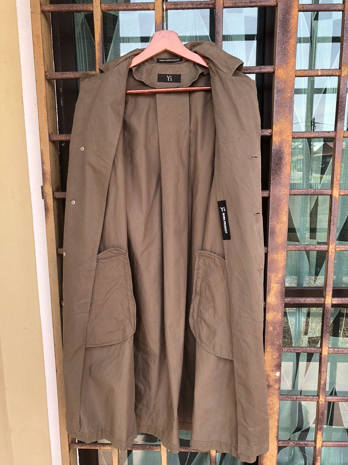 Y's × Yohji Yamamoto Y’S By Yohji Yamamoto Born Product Trech Coat Size M / US 6-8 / IT 42-44 - 7 Thumbnail