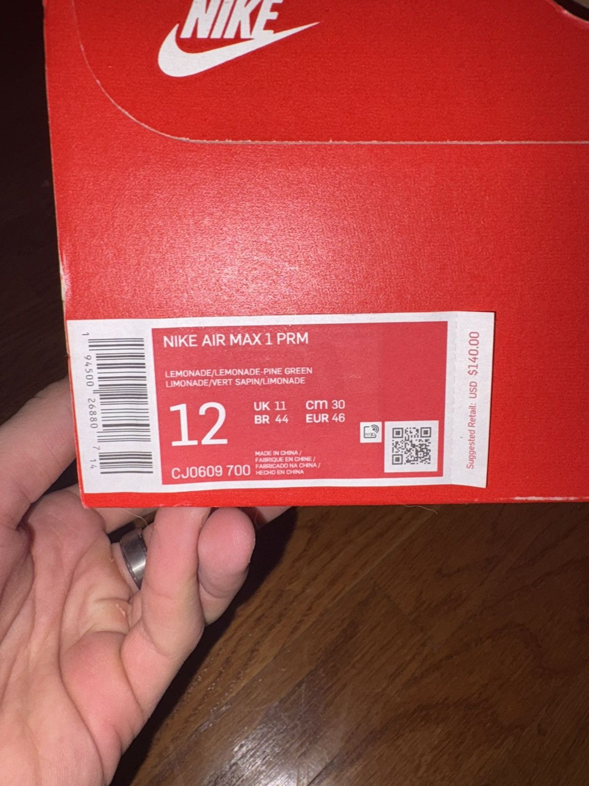 Nike Nike Air Max 1 Lemonade Size US 12 / EU 45 - 12 Thumbnail