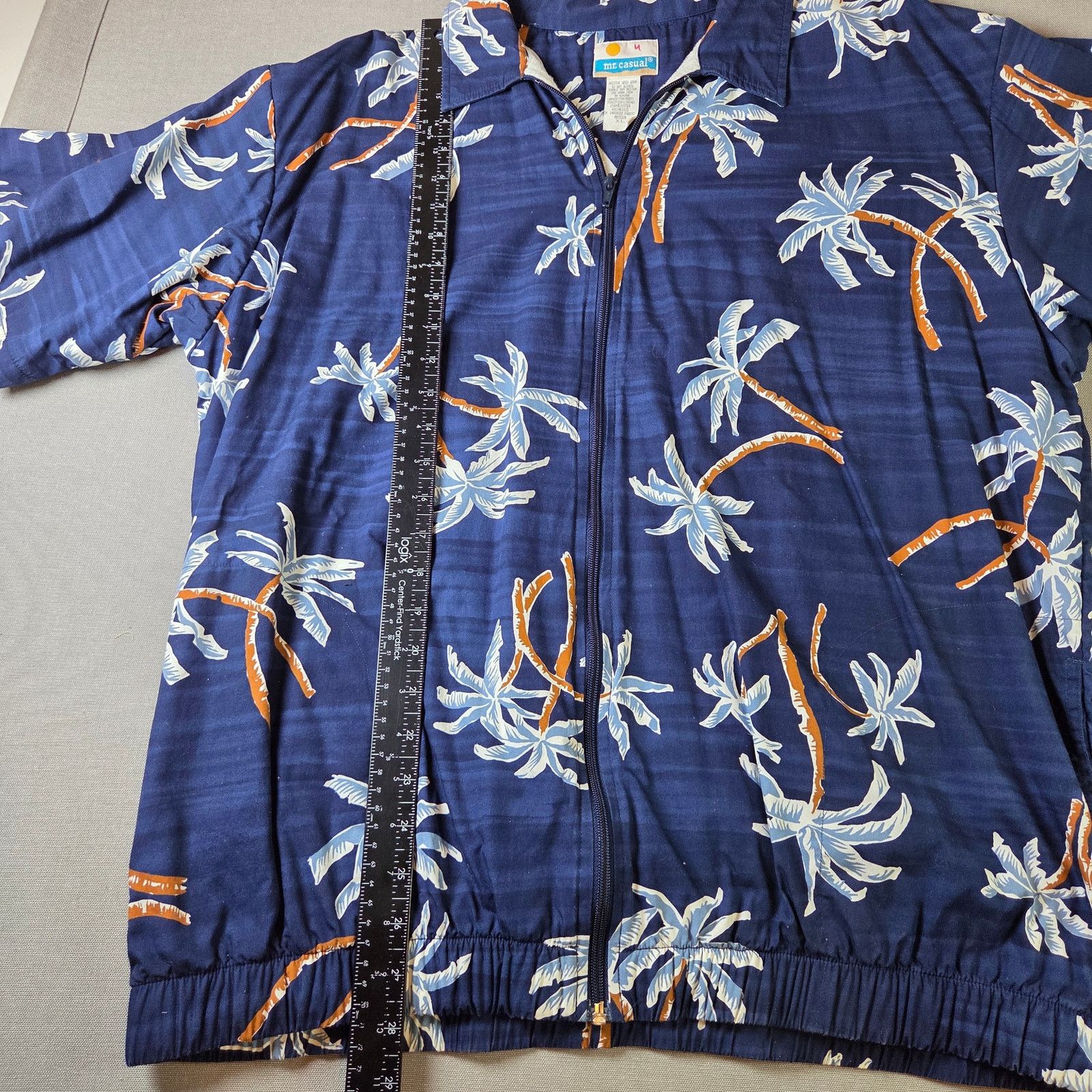 Vintage Mr. Casual XL Palm Tree Full Zip Shirt Jacket Size US XL / EU 56 / 4 - 7 Thumbnail